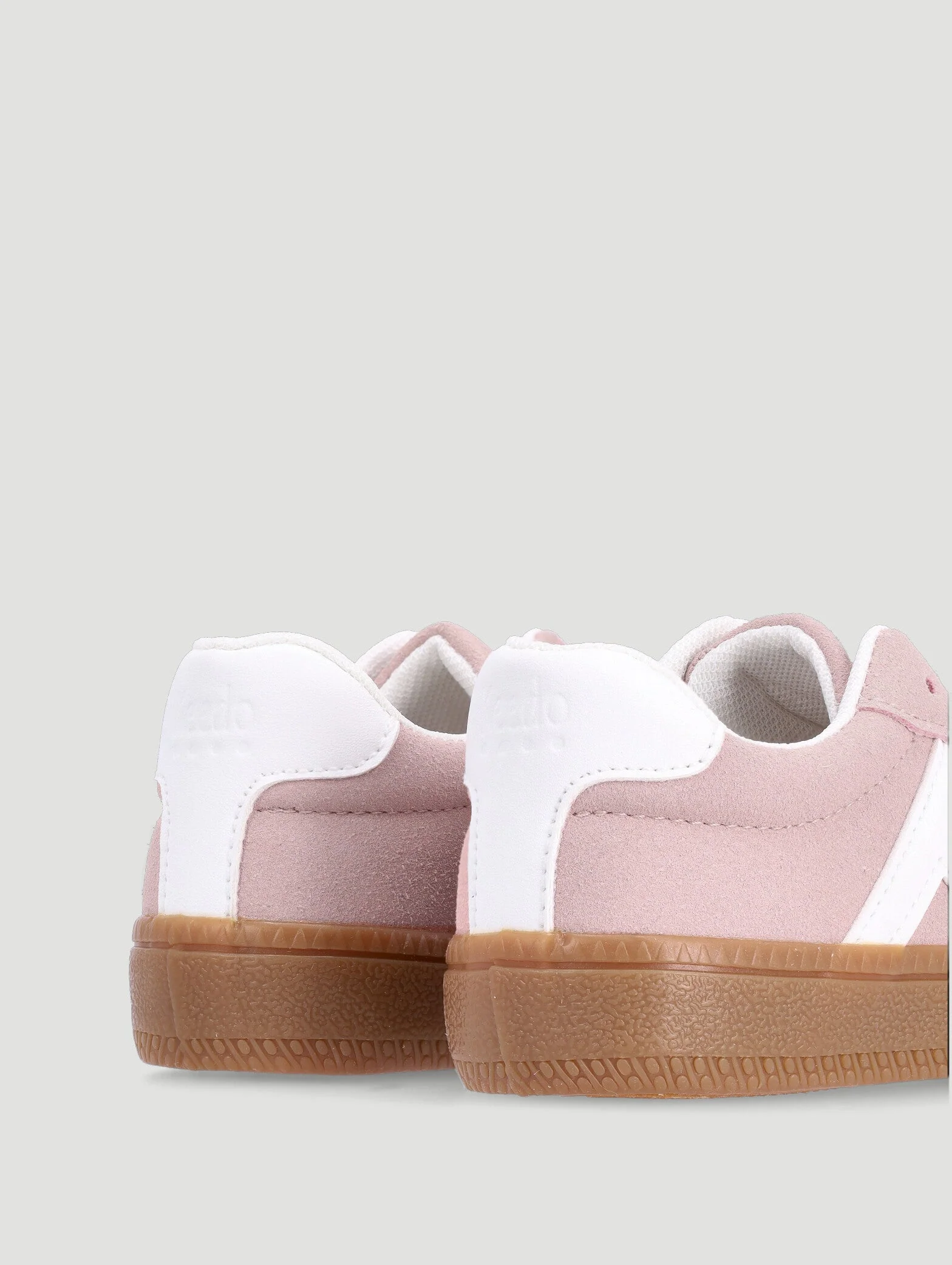 Keedo Girls Suede Skate Sneaker - Blush - Image 2