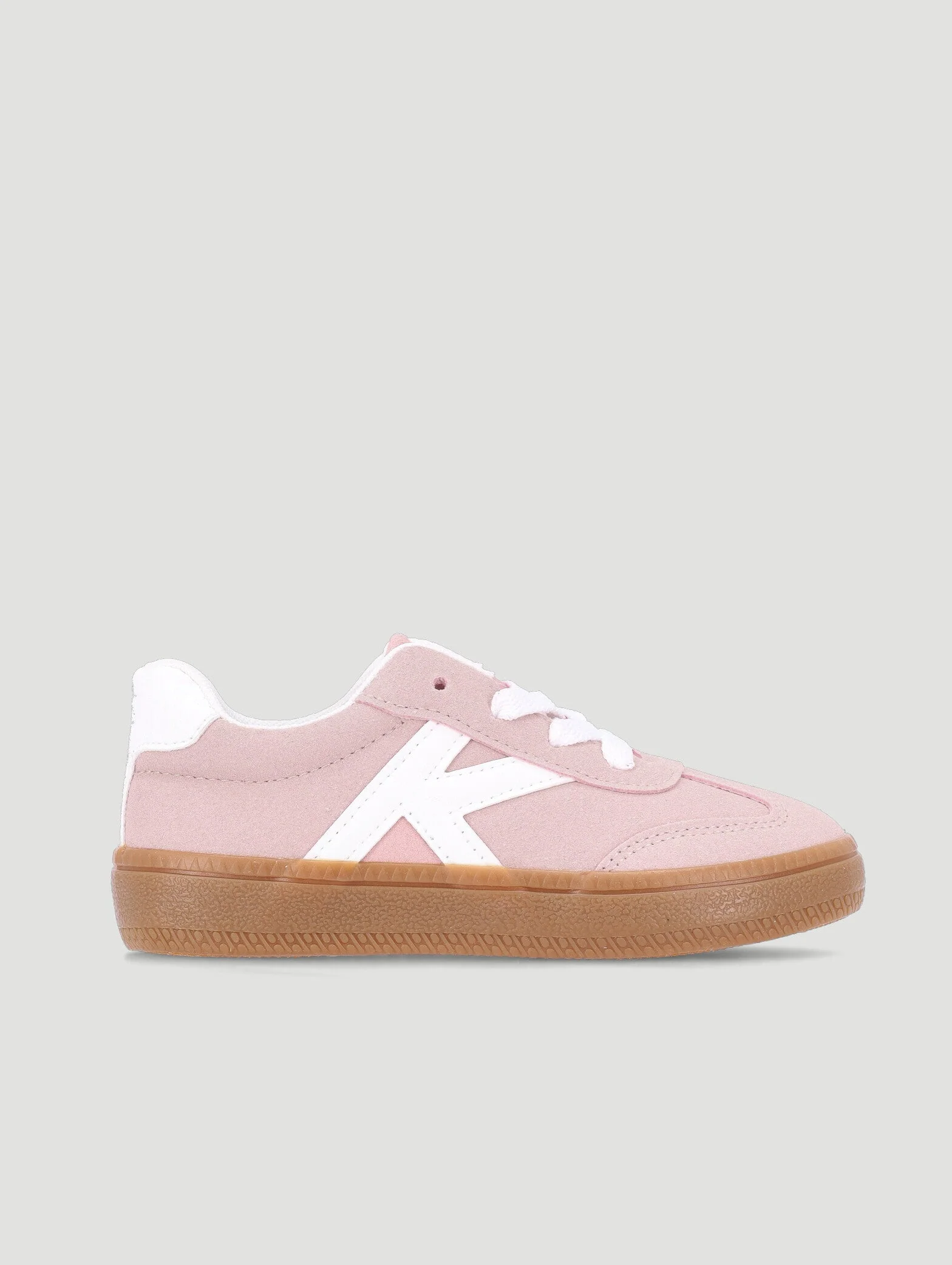 Keedo Girls Suede Skate Sneaker - Blush - Image 6