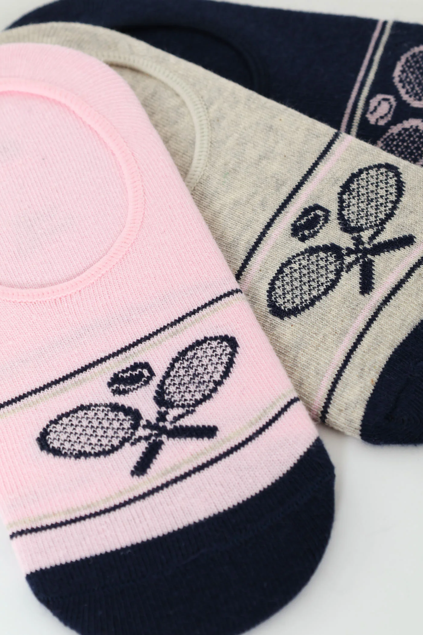 Girls Tennis Secret Socks - Navy - Image 2