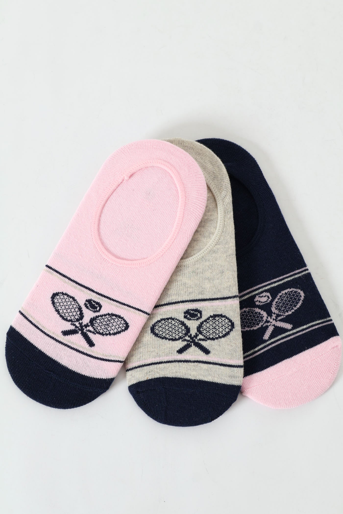Girls Tennis Secret Socks - Navy - Image 3
