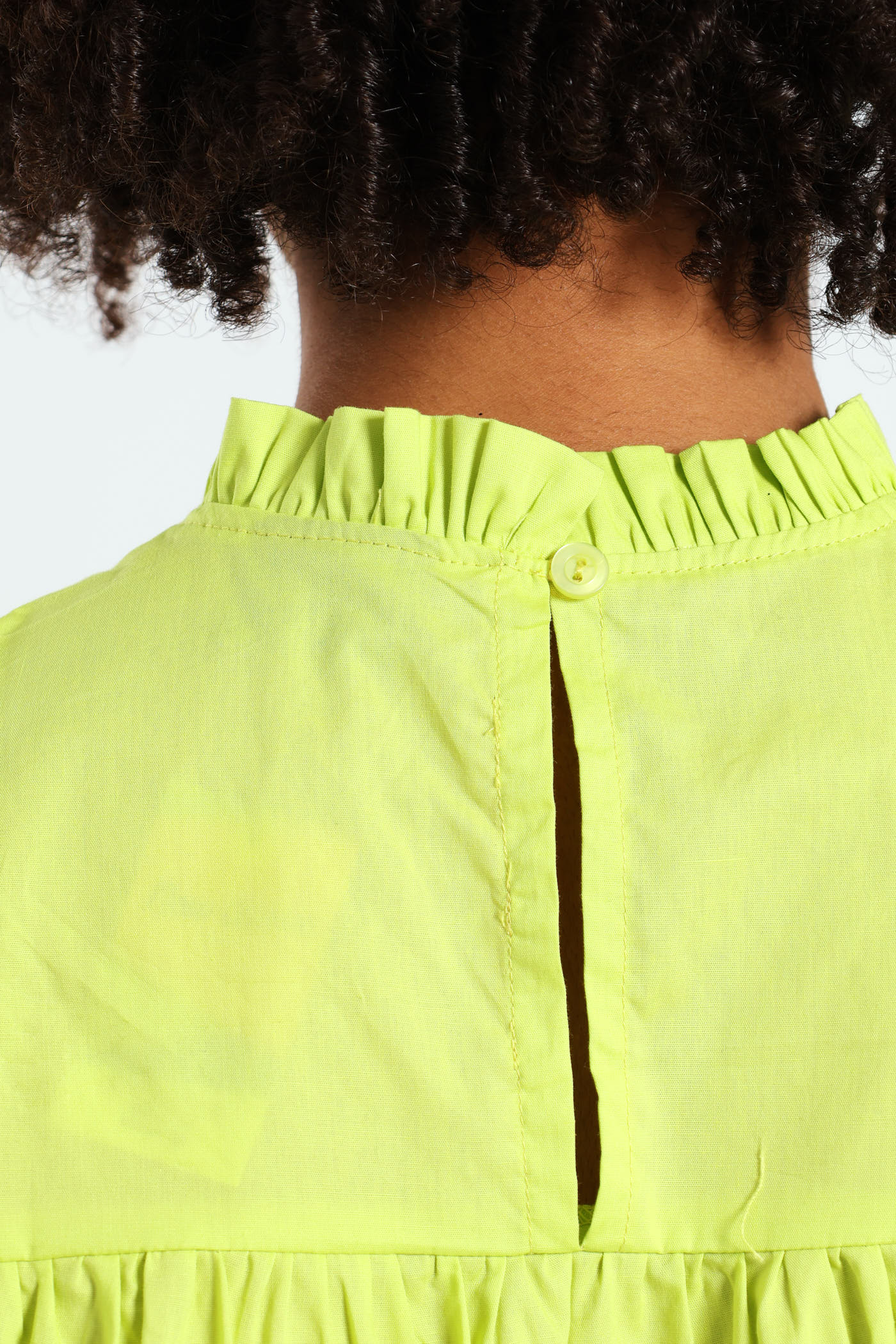 Girls Tiered Dress - Lime - Image 6