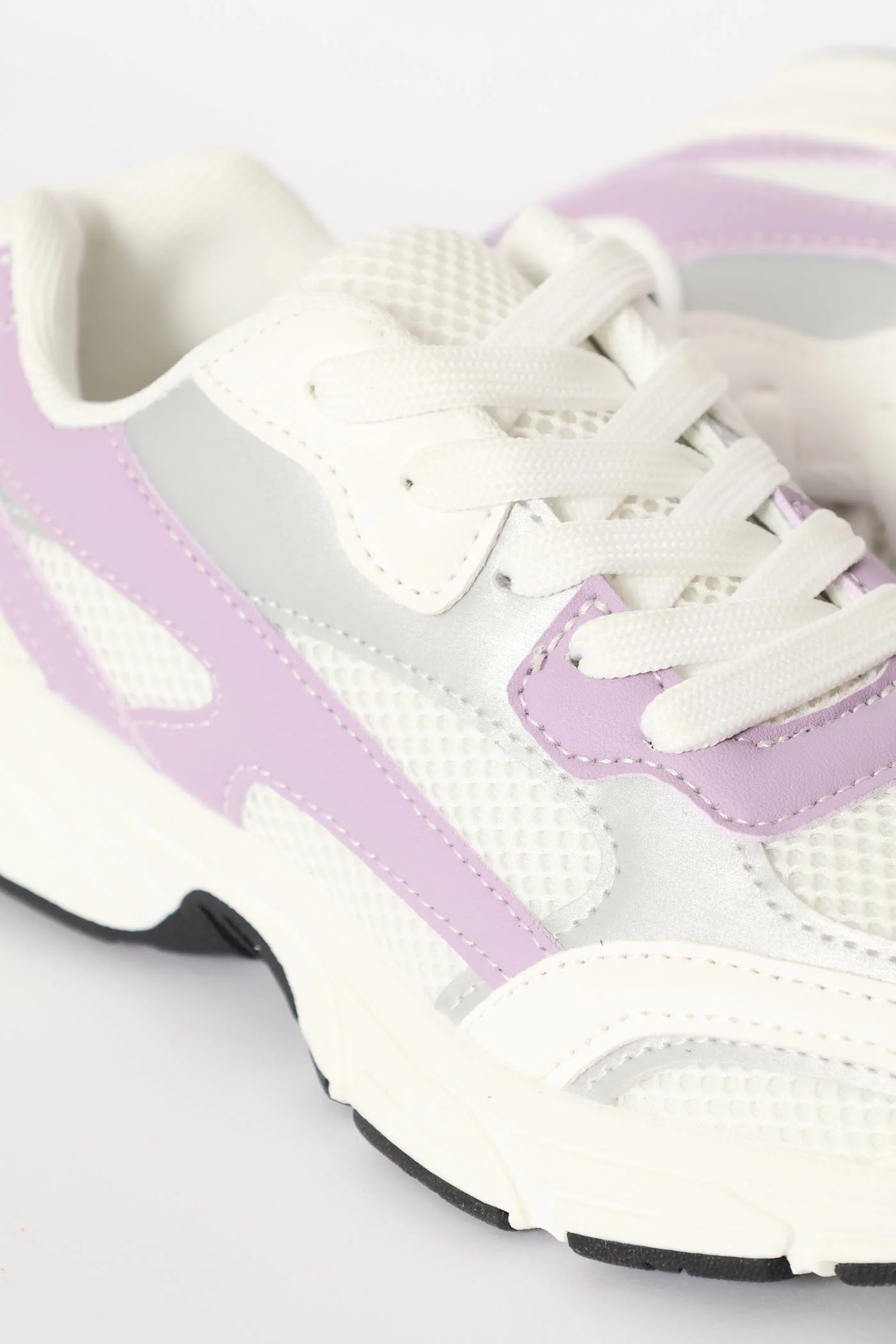 Girls Trainer - White/Lilac - Image 2