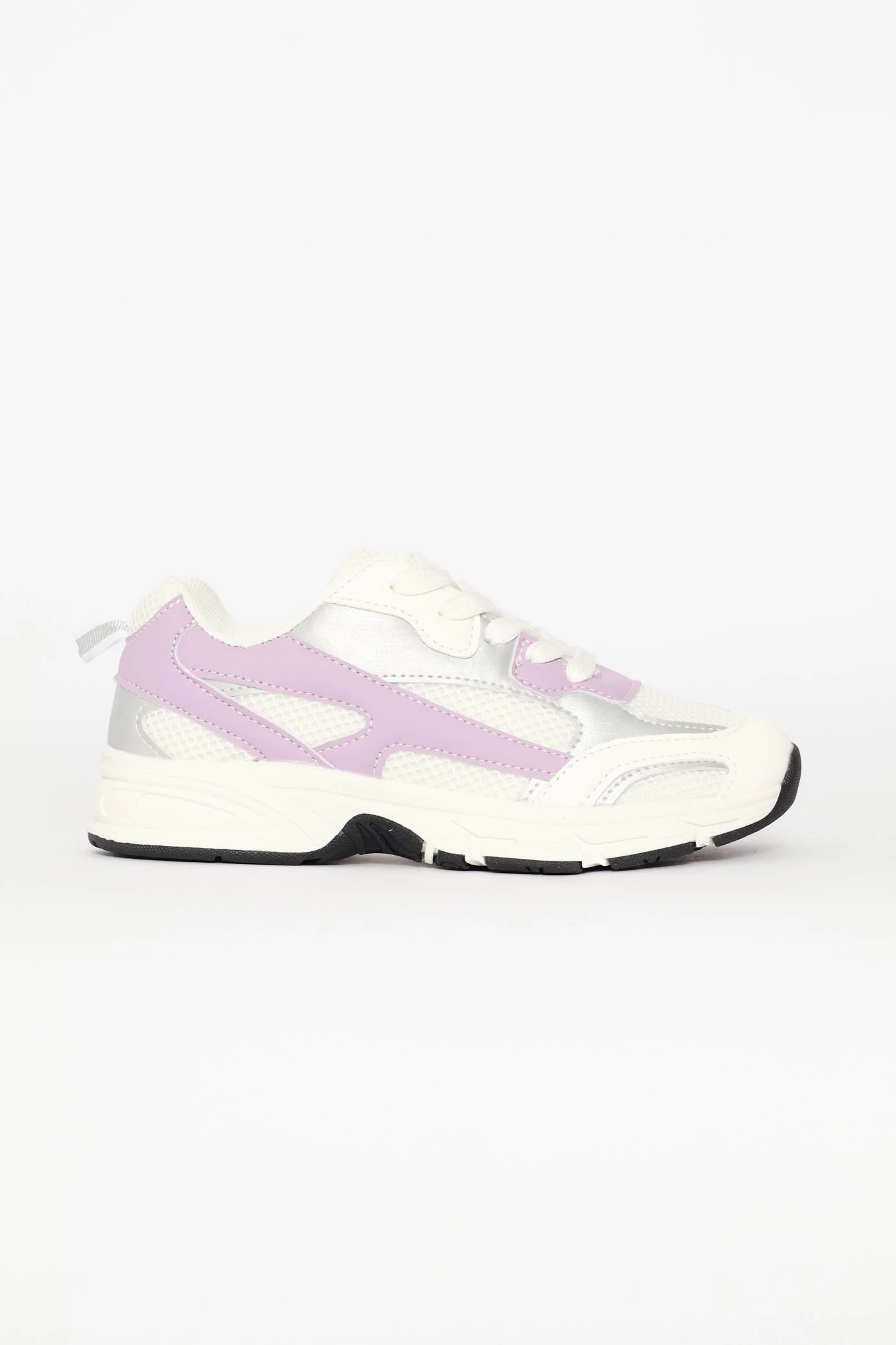 Girls Trainer - White/Lilac - Image 3