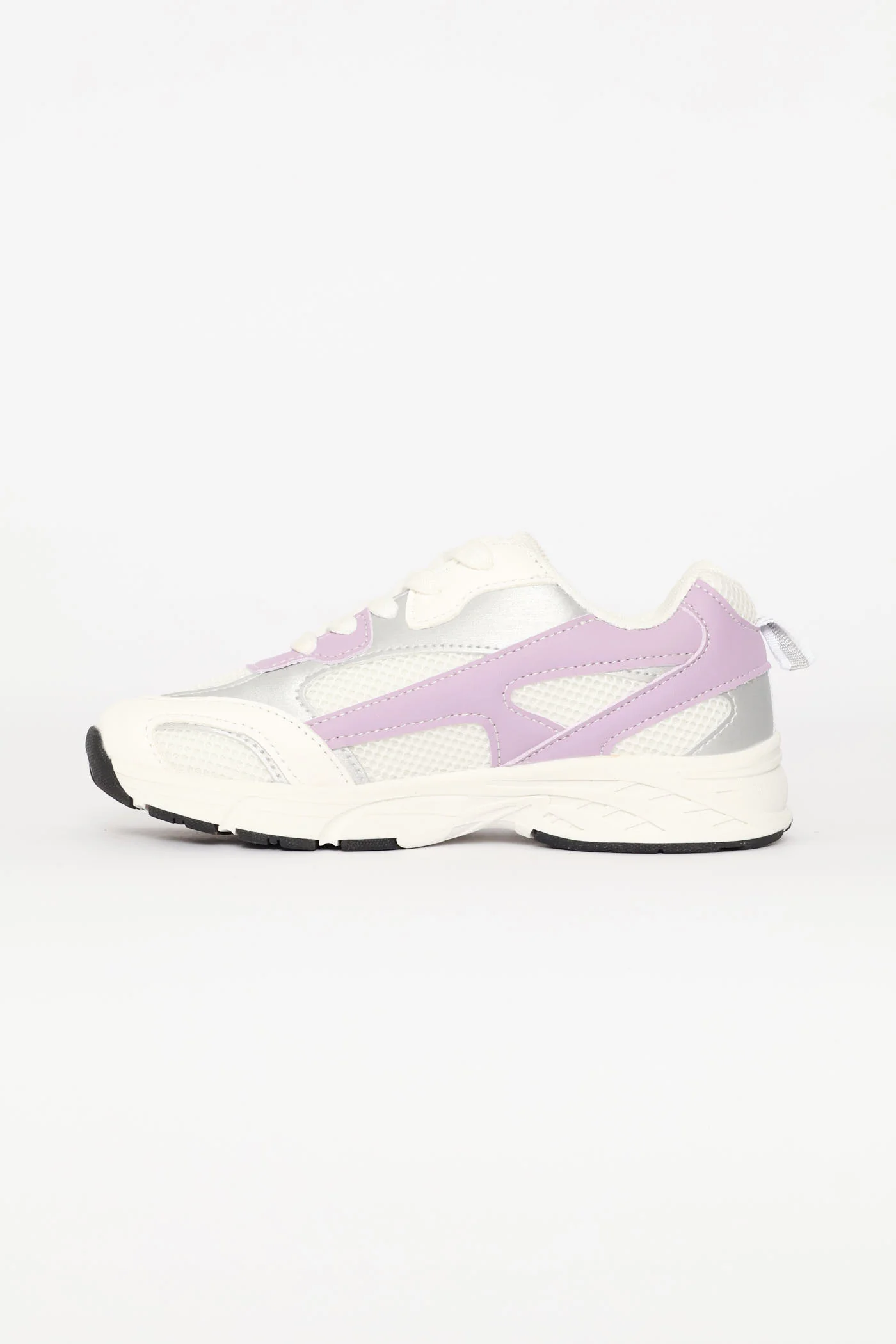 Girls Trainer - White/Lilac - Image 4