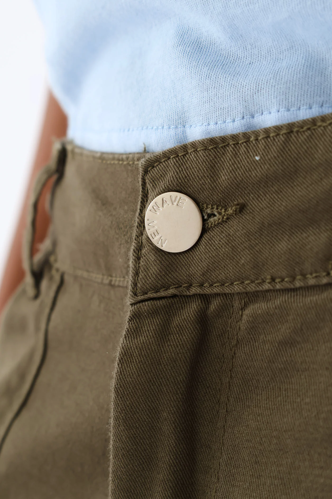 Girls Twill Cargo Pants - Olive - Image 6