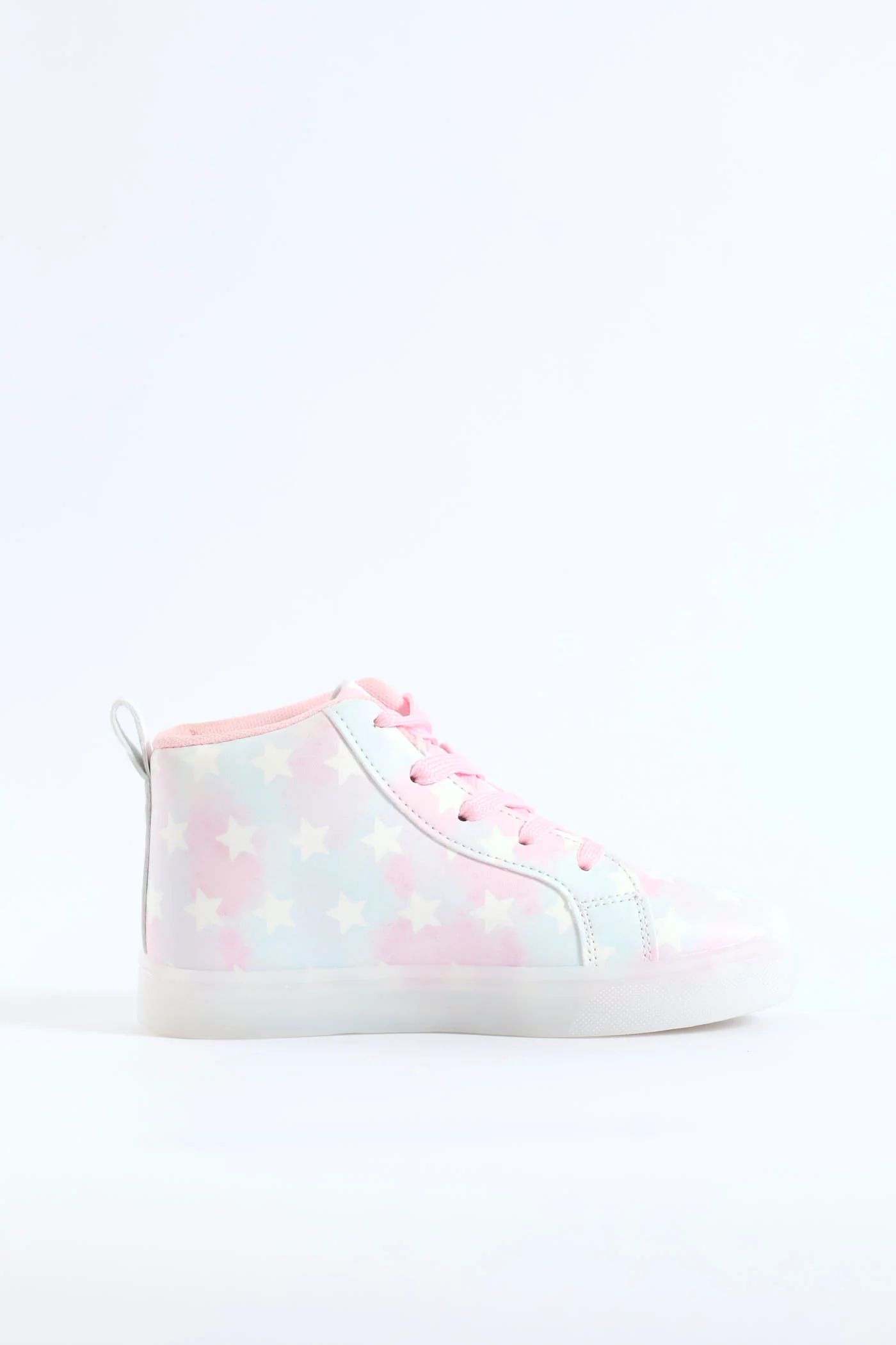 Girls Unicorn Light Up Hitop Sneaker - Multi - Image 4