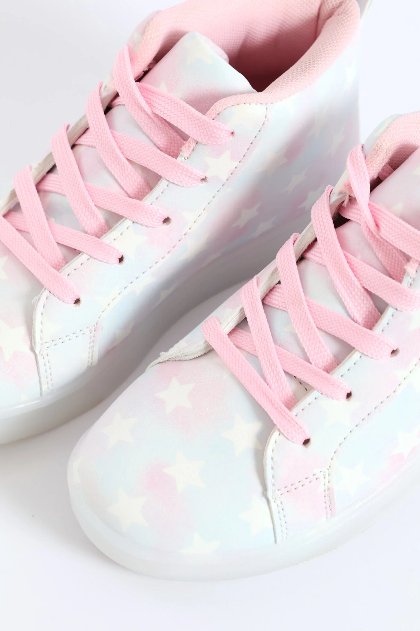 Girls Unicorn Light Up Hitop Sneaker - Multi - Image 6