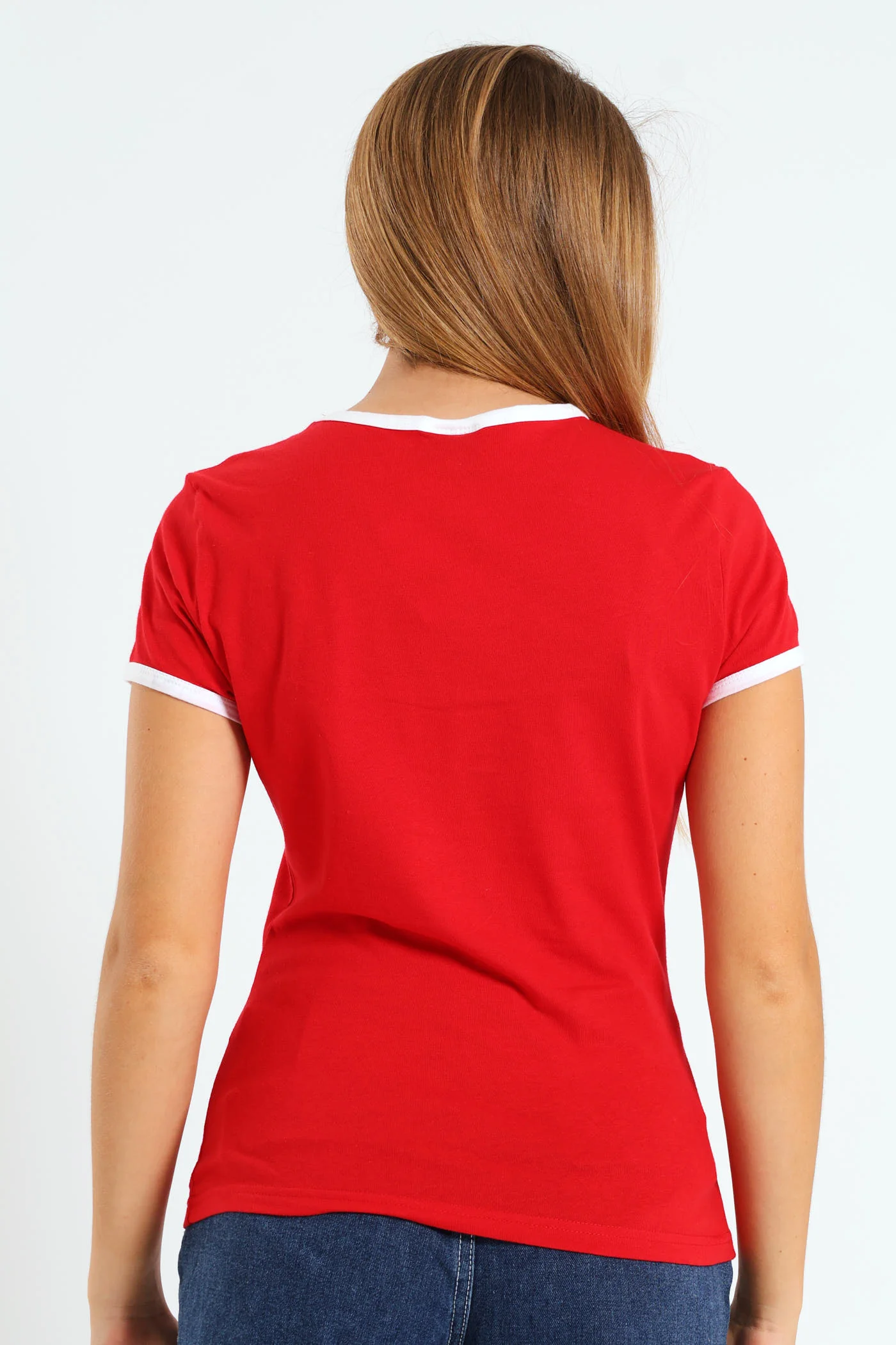 Girls Valentine Tee - Red - Image 3
