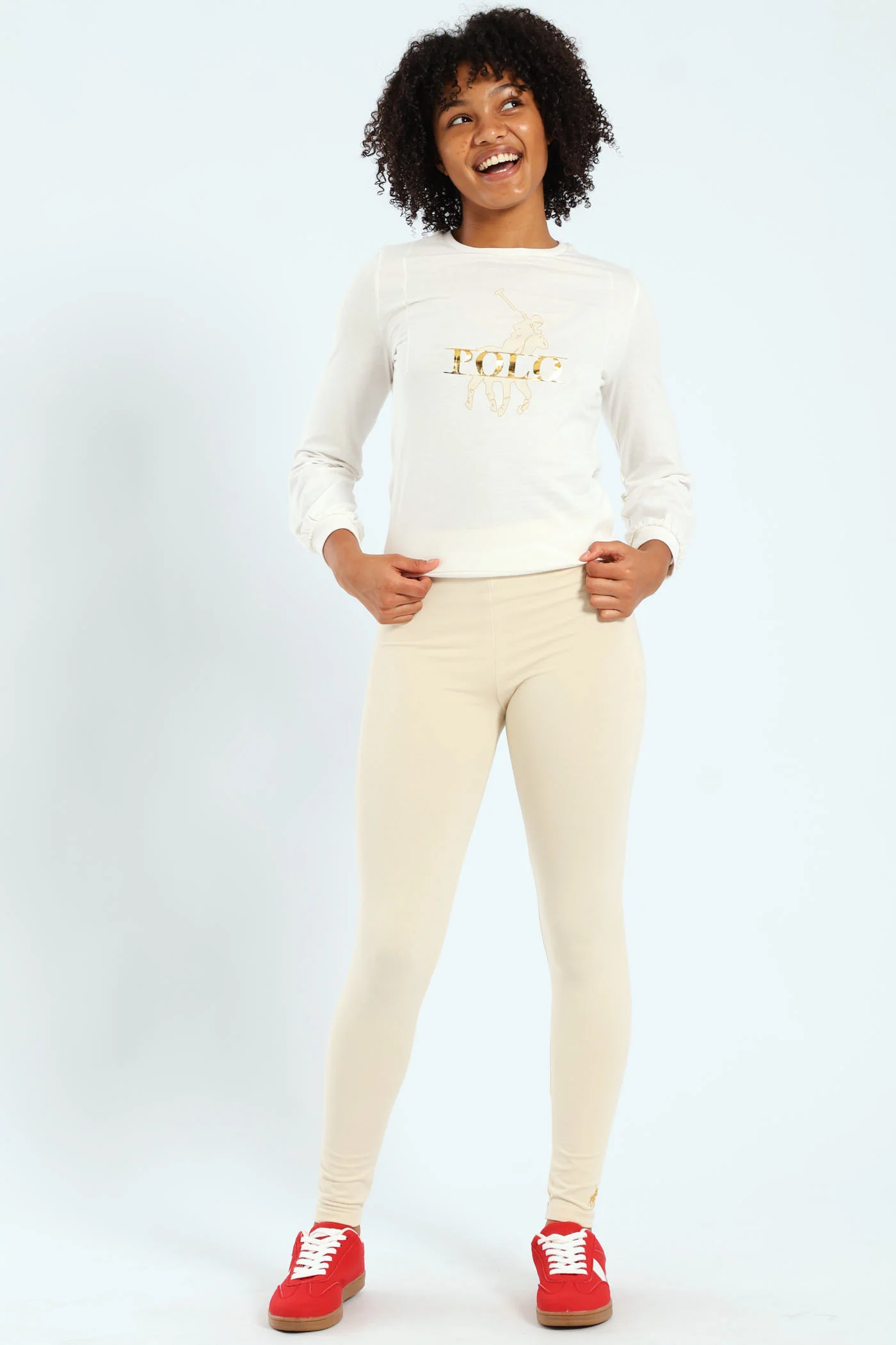 Girls Victoria Leggings - Sand - Image 5