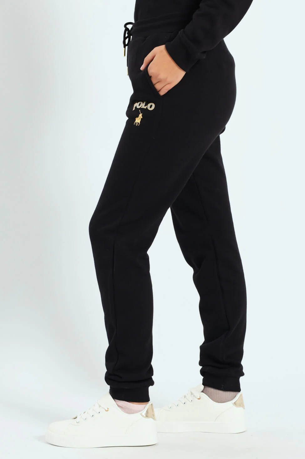 Girls Wendy Fleece Jogger - Black - Image 3