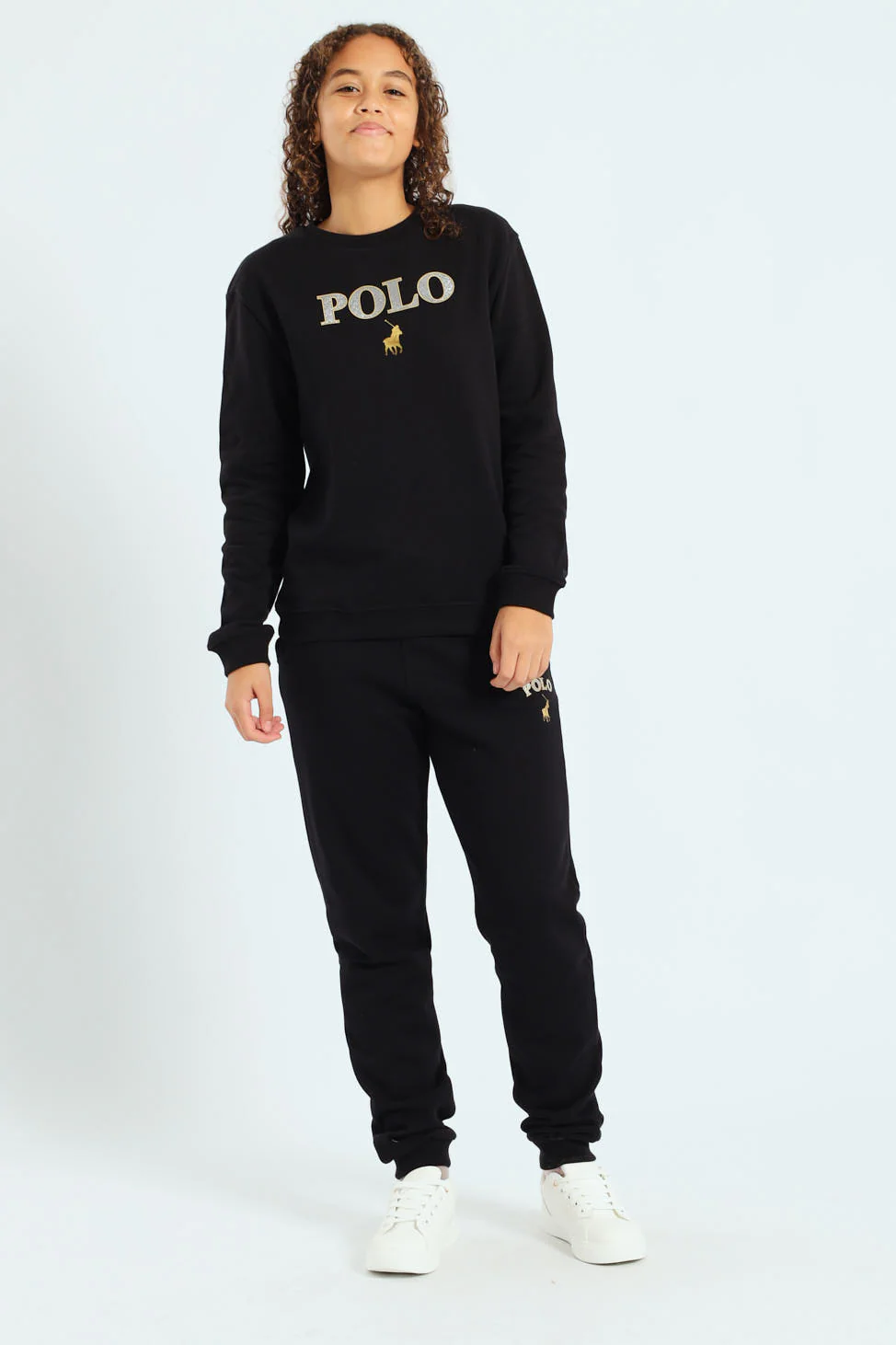 Girls Wendy Fleece Top - Black - Image 5