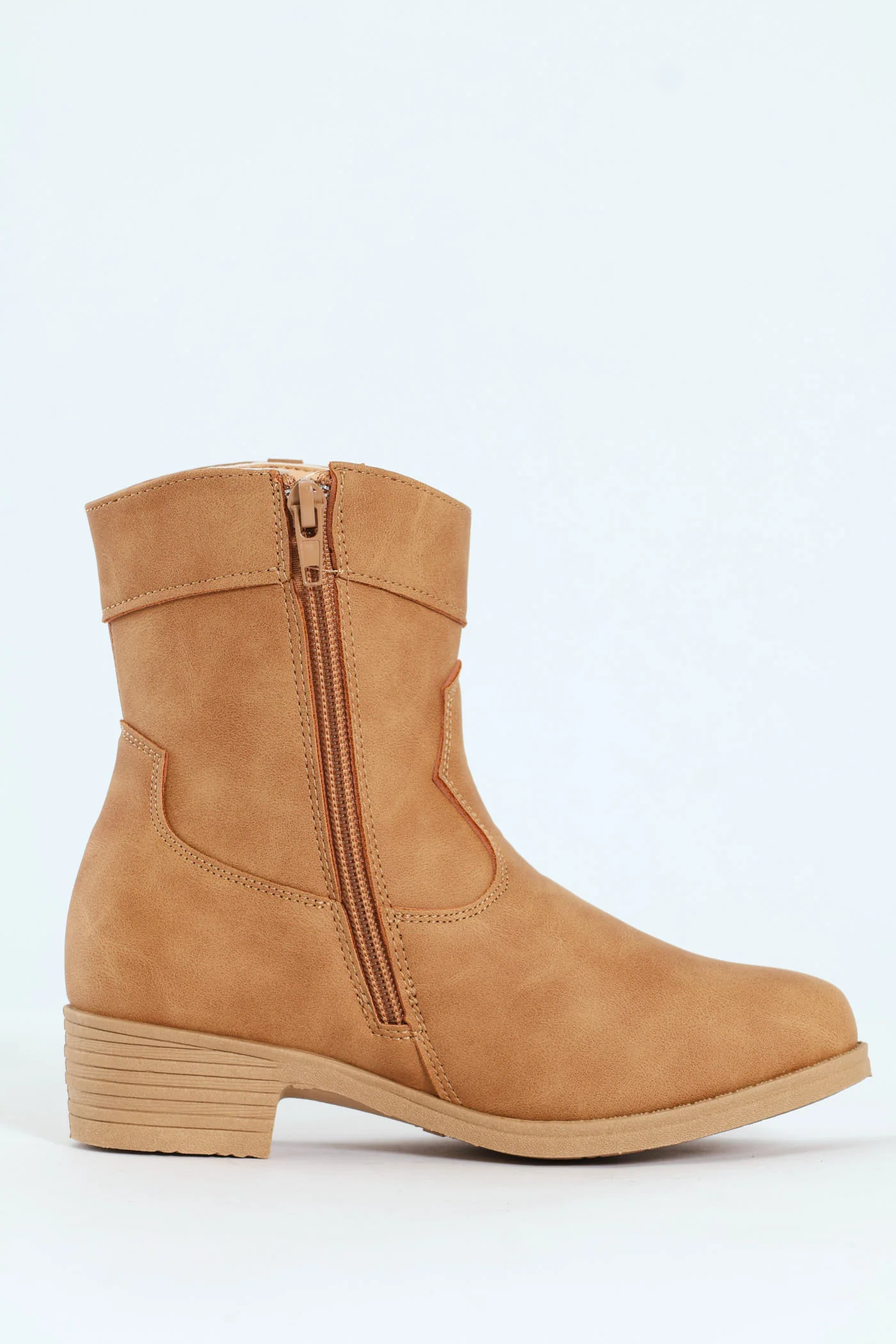 Girls Western Boot - Tan - Image 2