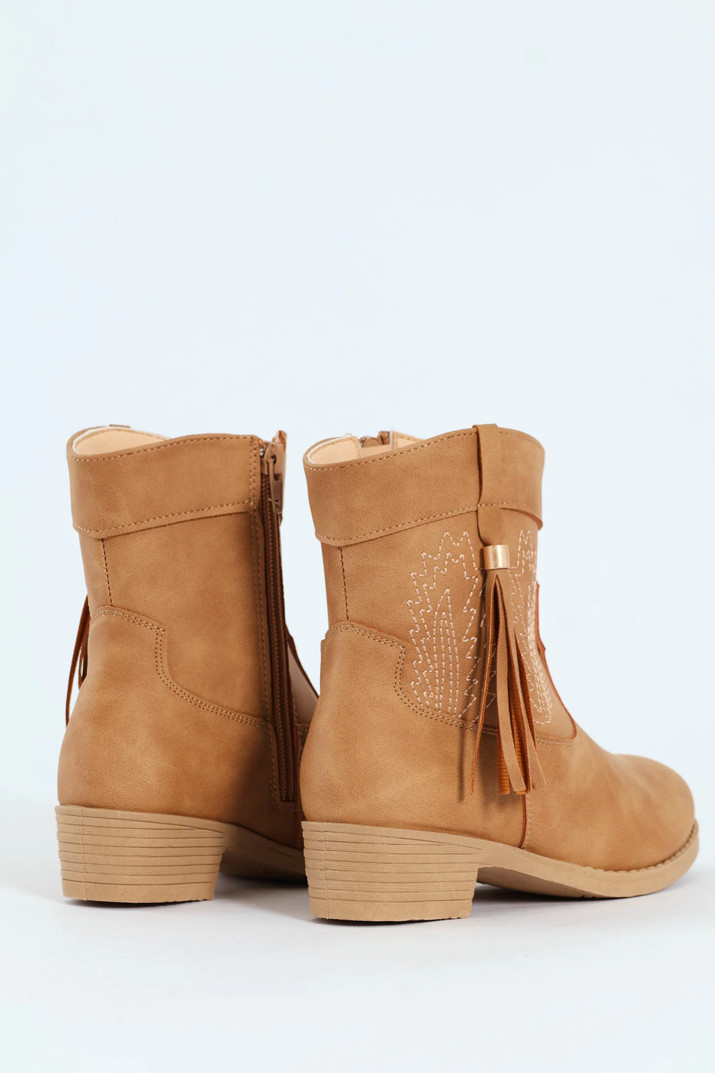 Girls Western Boot - Tan - Image 3