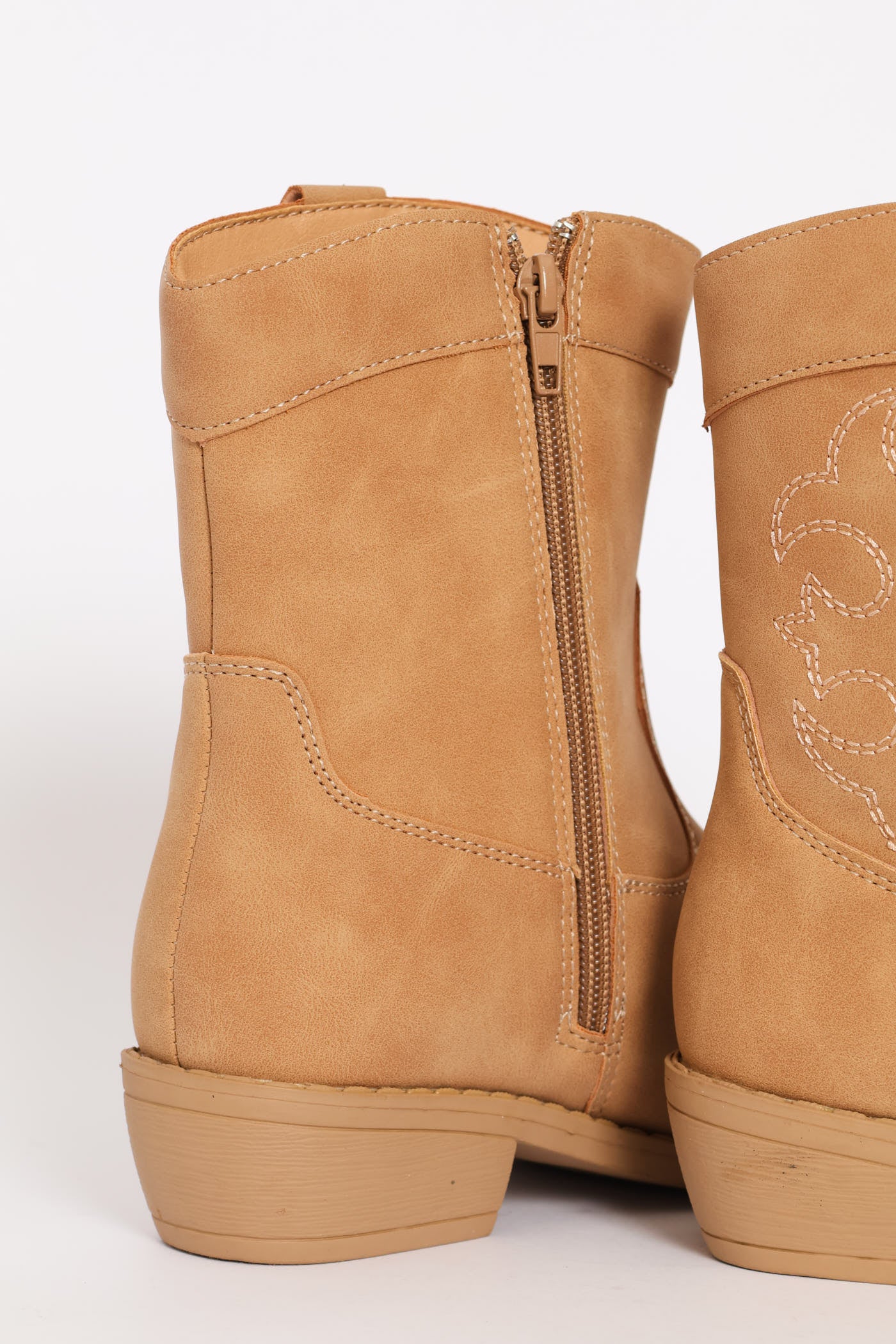 Girls Western Boot - Tan - Image 2