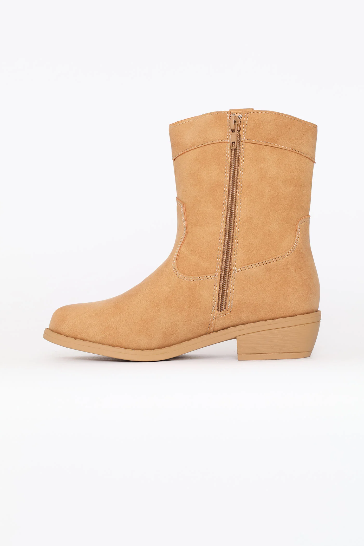 Girls Western Boot - Tan - Image 4