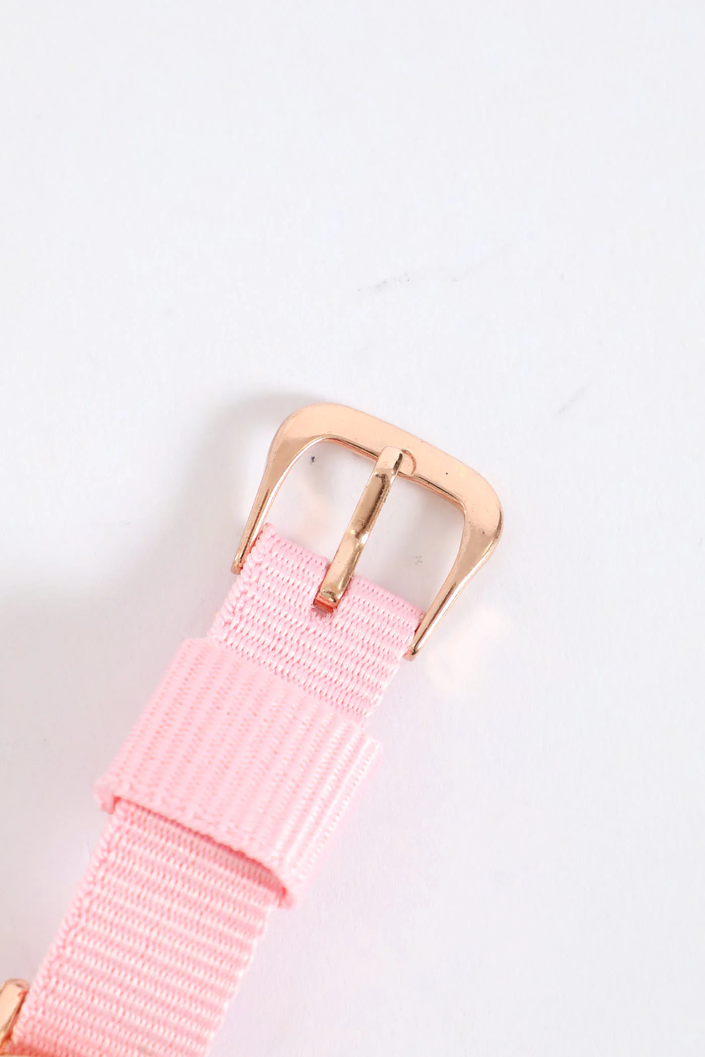 Girls Woven Strap Star Charm Watch - Pink - Image 3