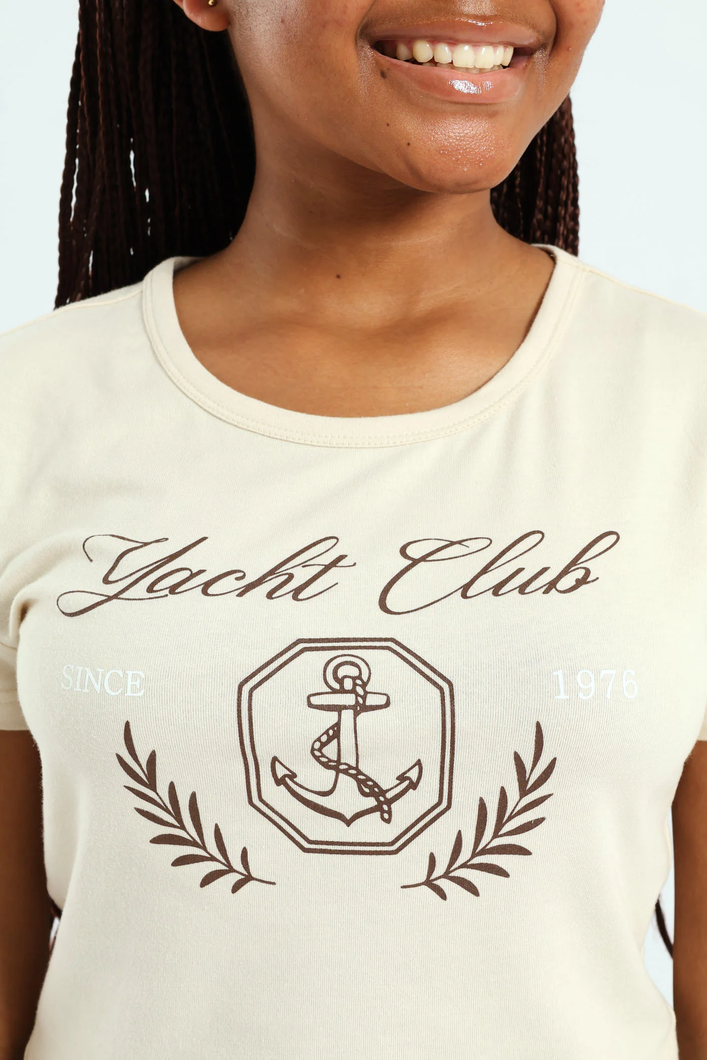 Girls Yacht Regular Tee - Stone - Image 6