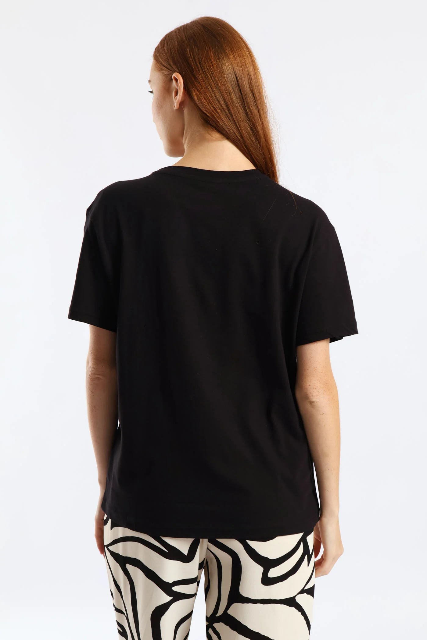 Glam Foil Square Tee - Black - Image 4