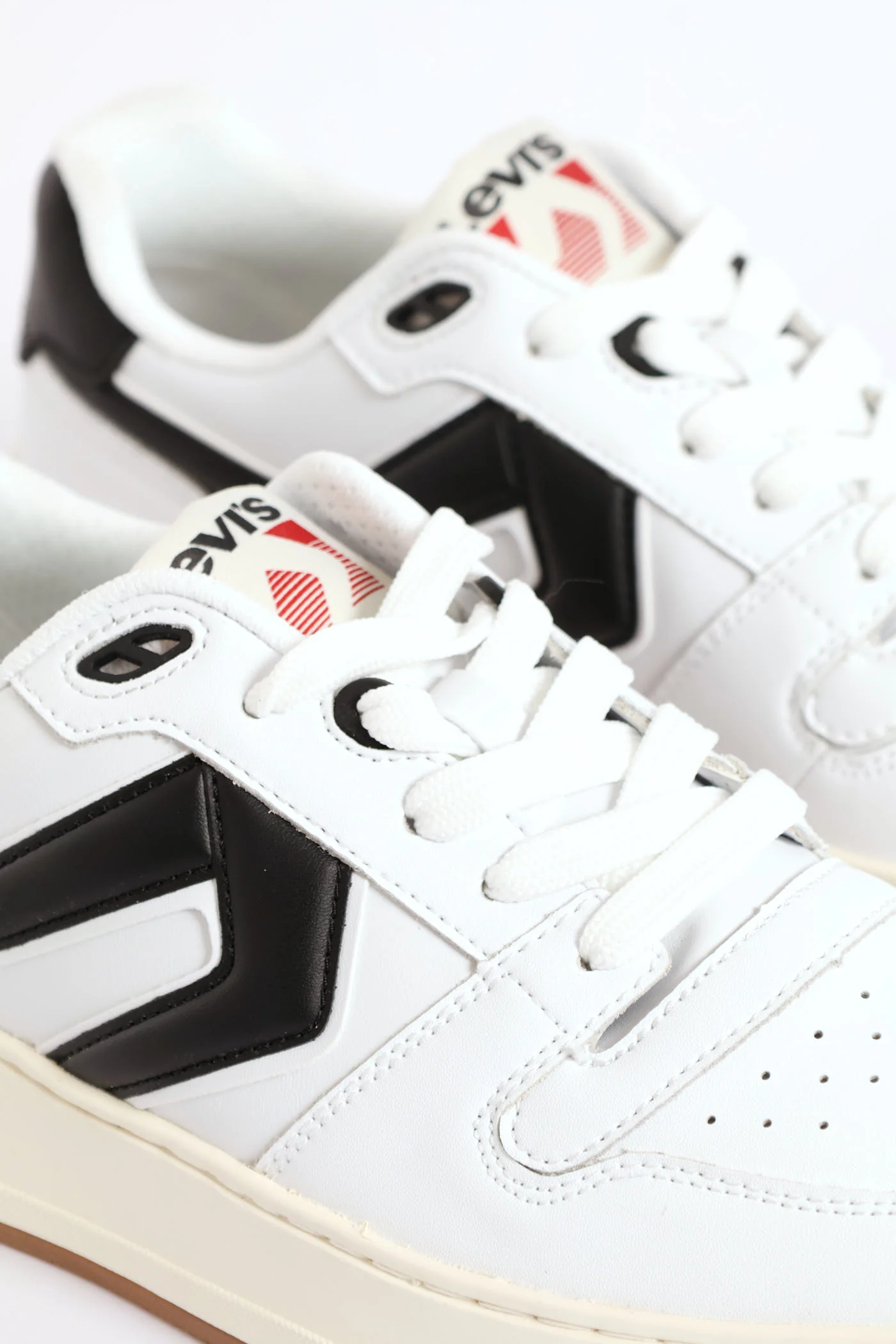 Glide Court Sneaker - White/Black - Image 6