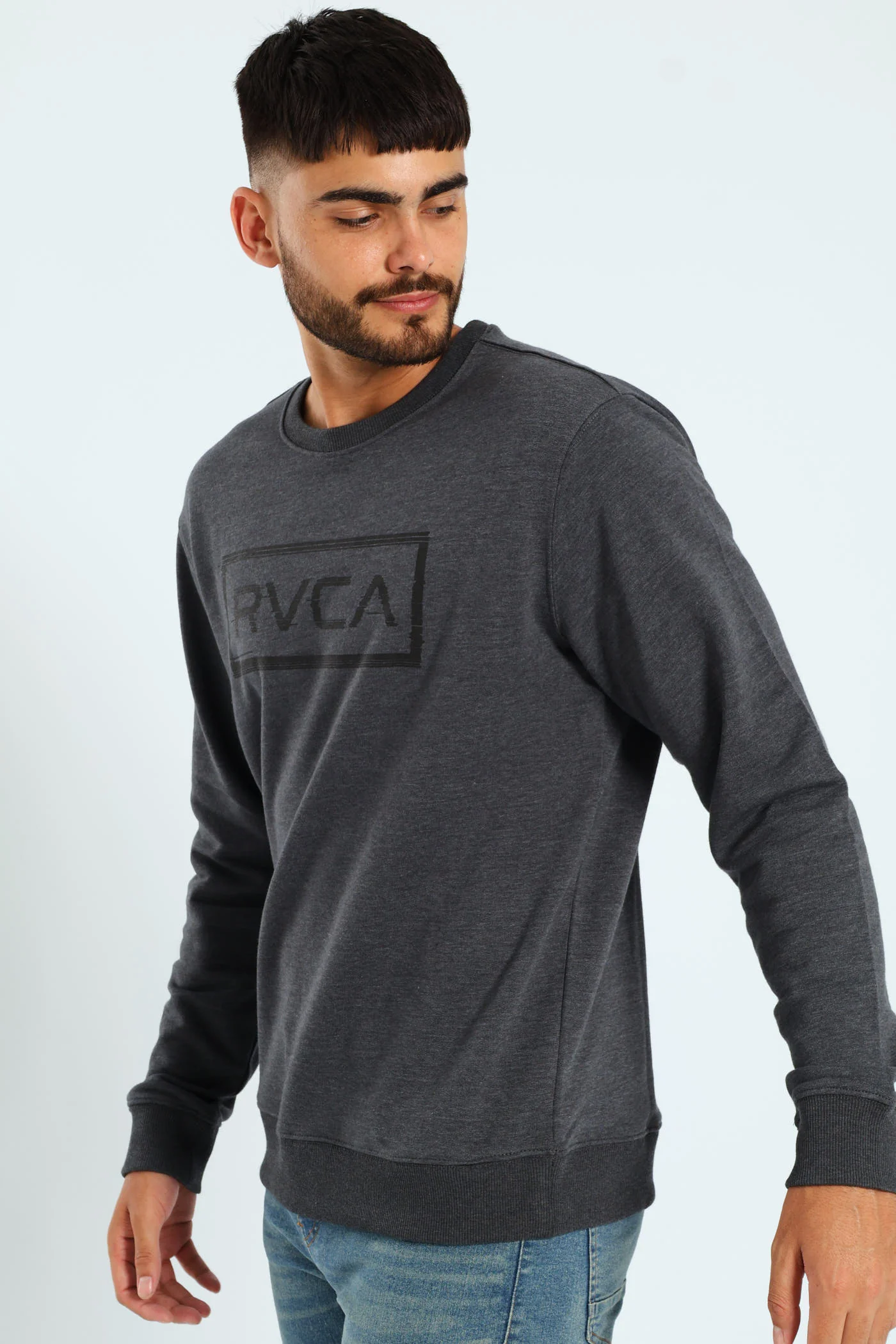 Glitch Frame Crew Top - Grey - Image 2