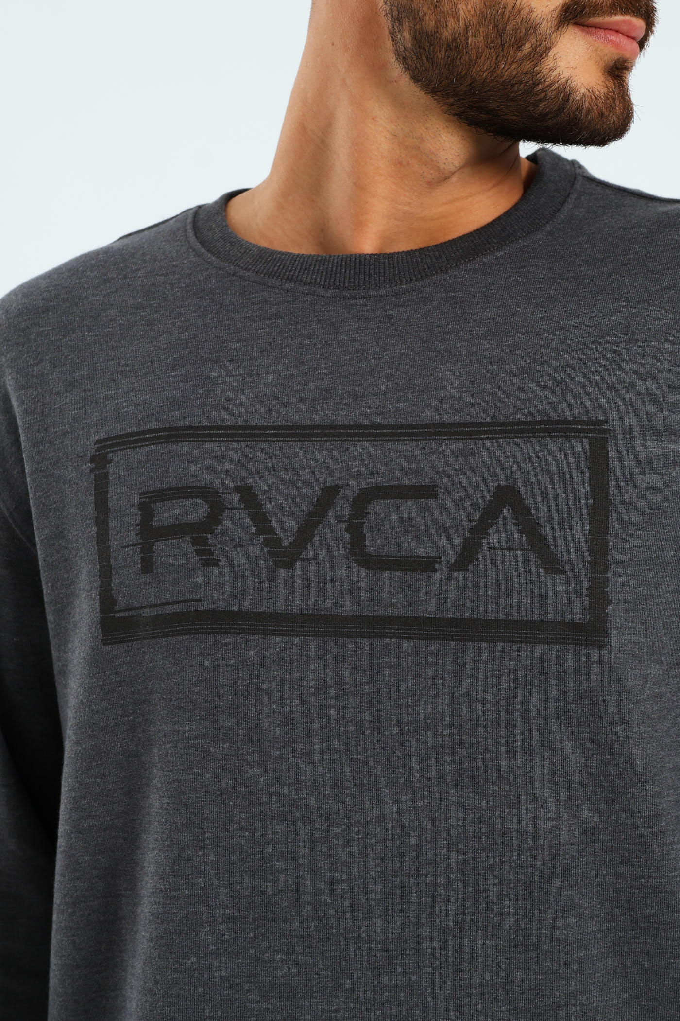 Glitch Frame Crew Top - Grey - Image 4