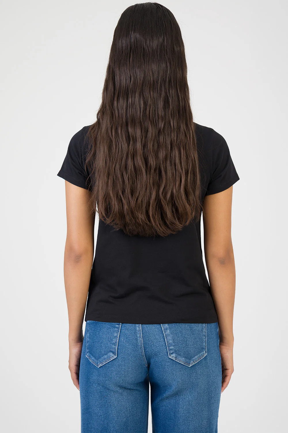 Glow On Raised Bling Logo Regular T-Shirt - Black - Image 5