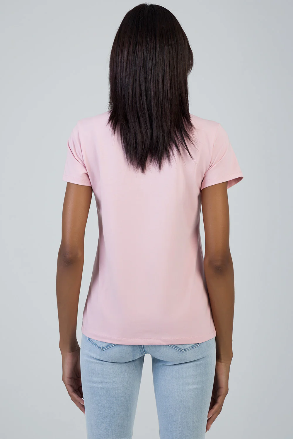 Glow On: Regualr T-Shirt With Raised Bling Logo - Pink - Image 4