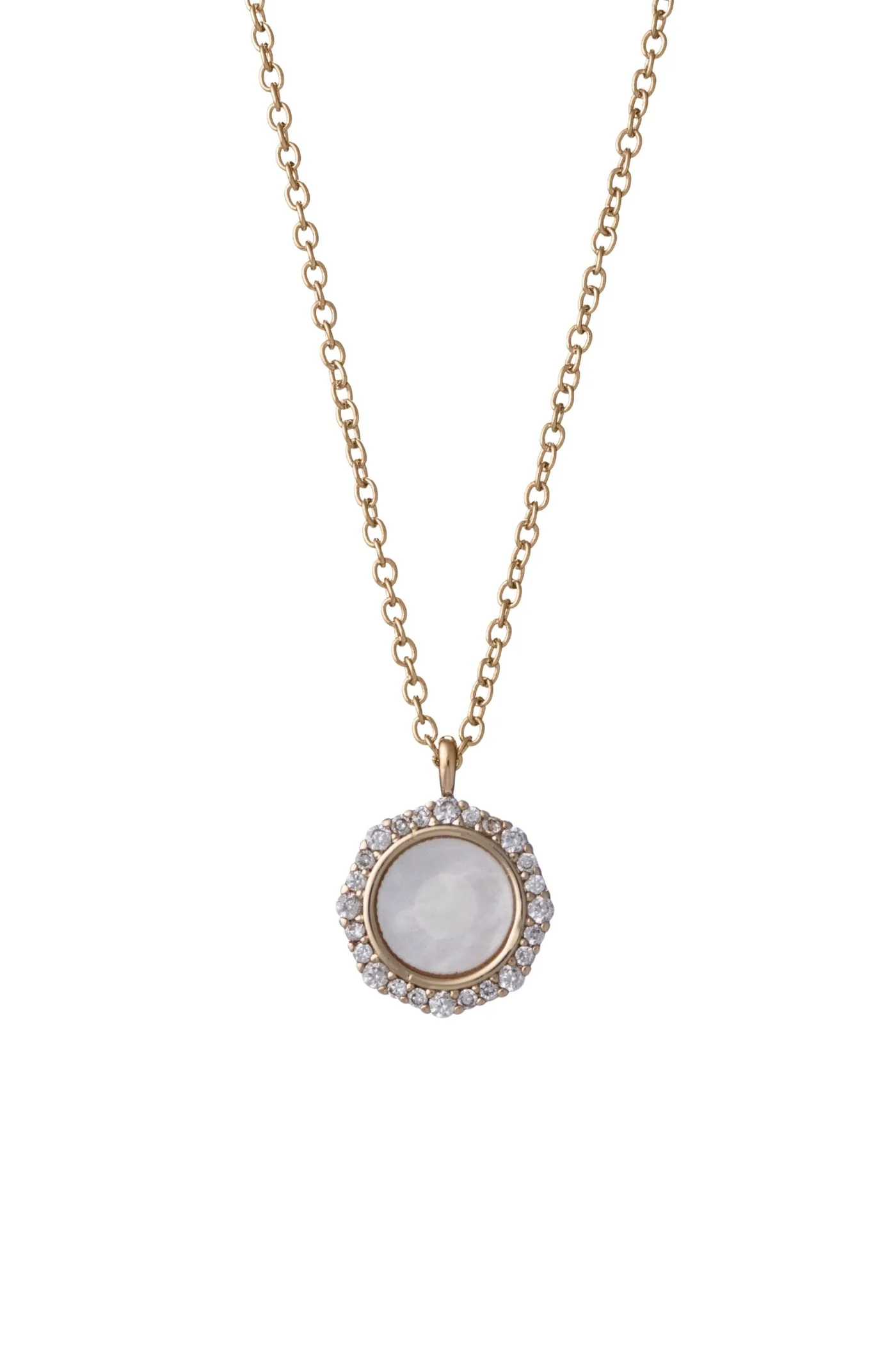Box Set With Stone Pendant Necklace - Gold - Image 2