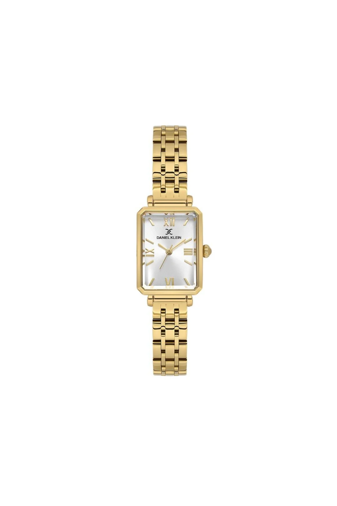Gold Case & Silver Dial Gold Bracelet Watch - Image 2