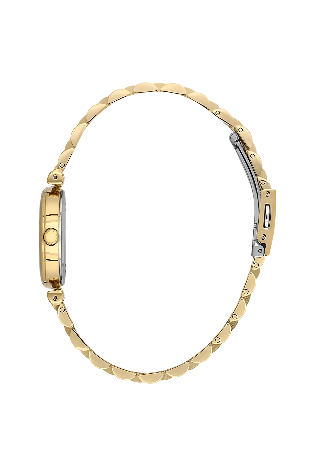 Gold Case & Silver Dial Watch - Gold - Image 2
