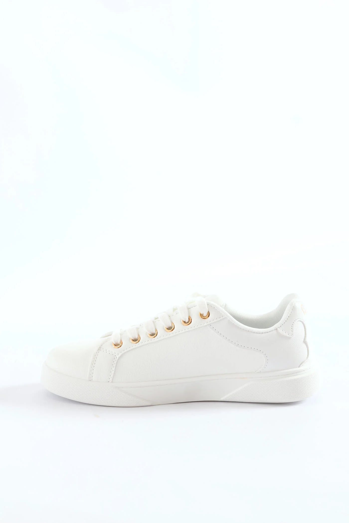 Gold Detail Sneaker - White - Image 4