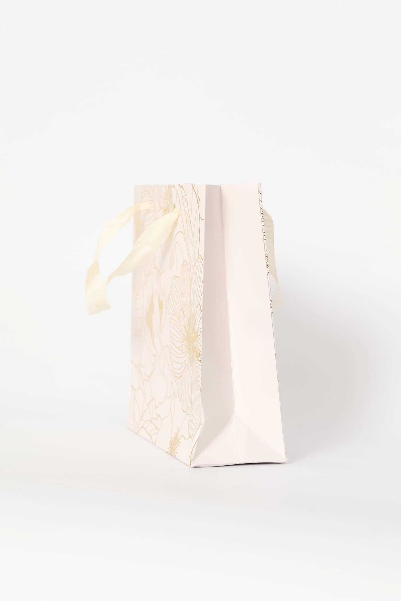 Gold Foil Floral Gift Bag - Blush - Image 3