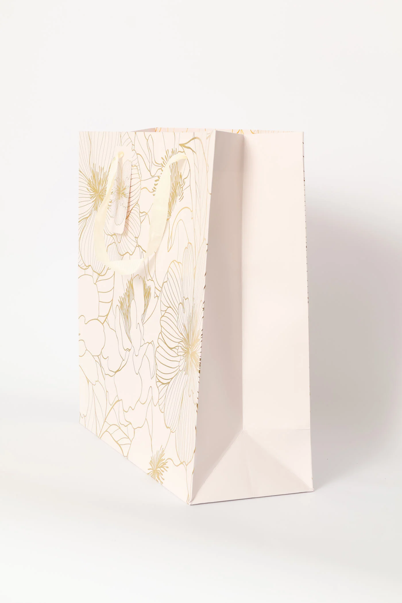 Gold Foil Floral Gift Bag - Blush - Image 3