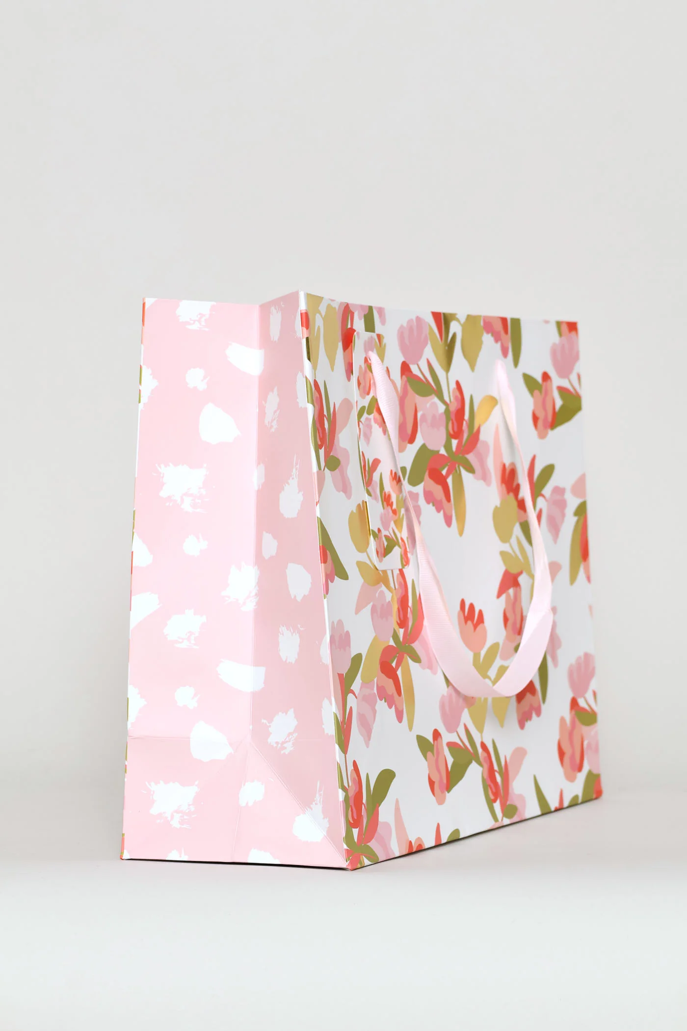 Gold Foil Gift Bag - Coral Pink - Image 3