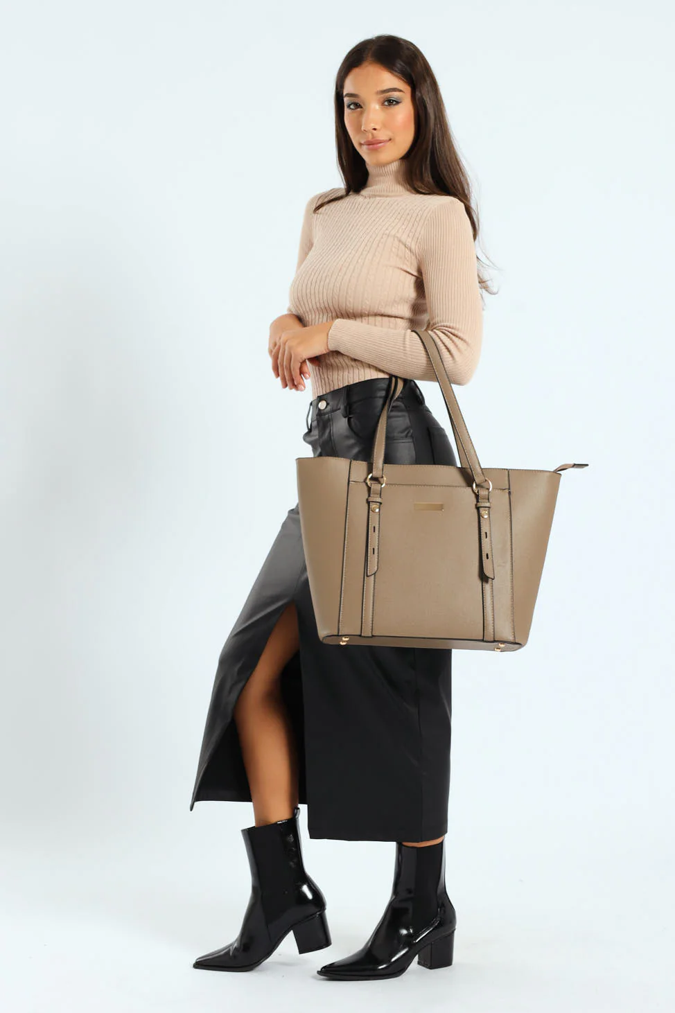 Gold Ring Text Shopper Bag - Image 2