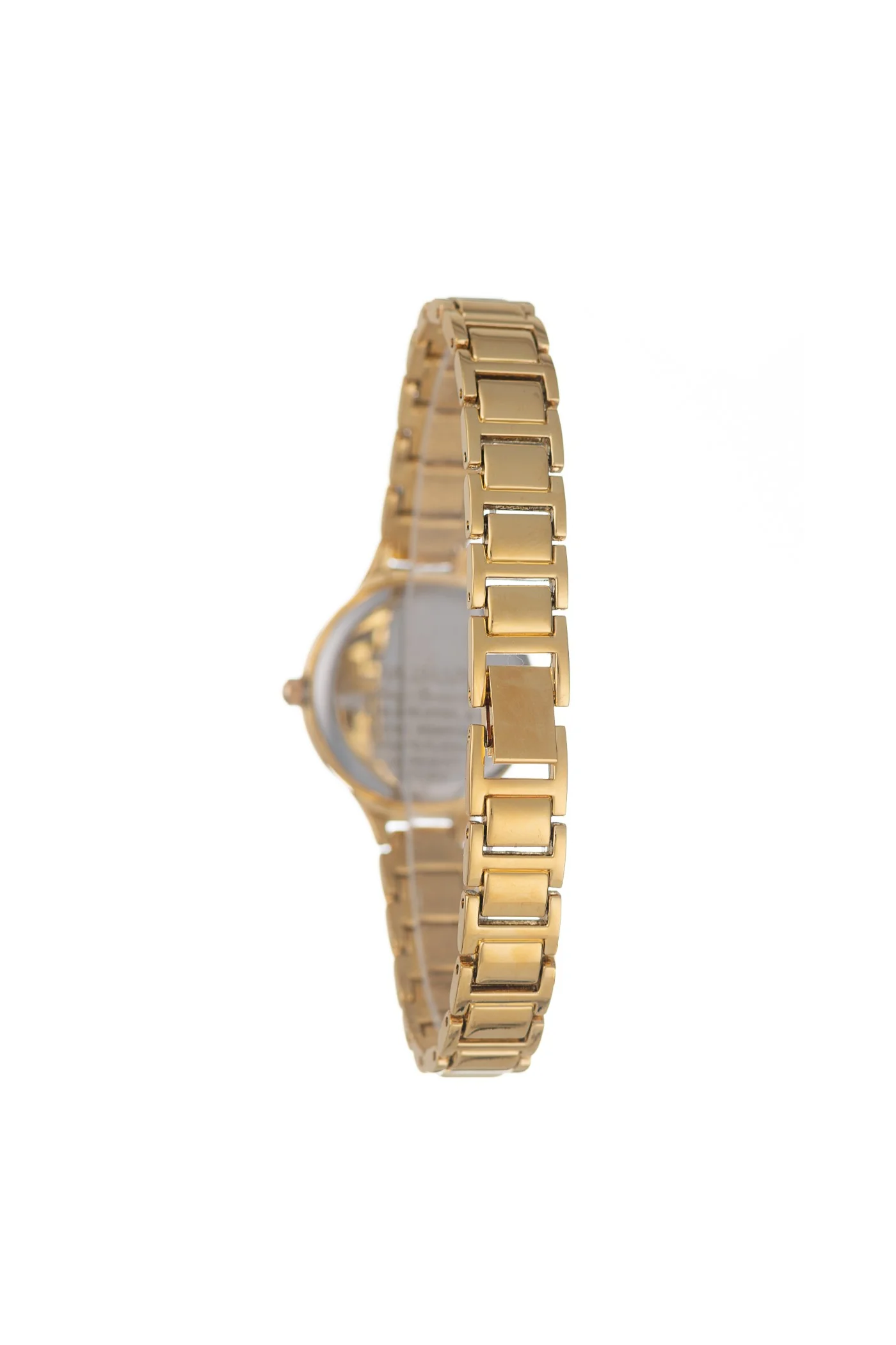 Round Champagne Stones Dial Bracelet Watch - Gold - Image 3