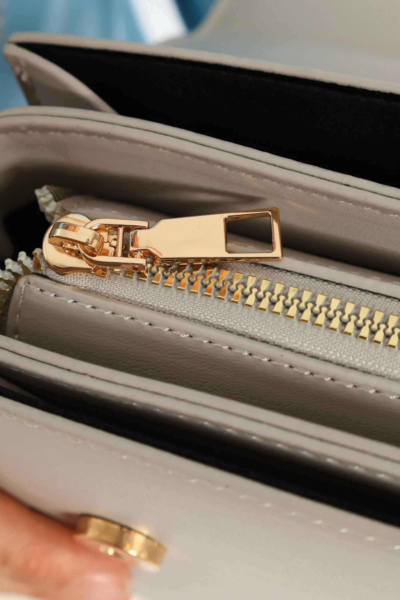Gold Hardware Satchel - Grey Dawn - Image 5