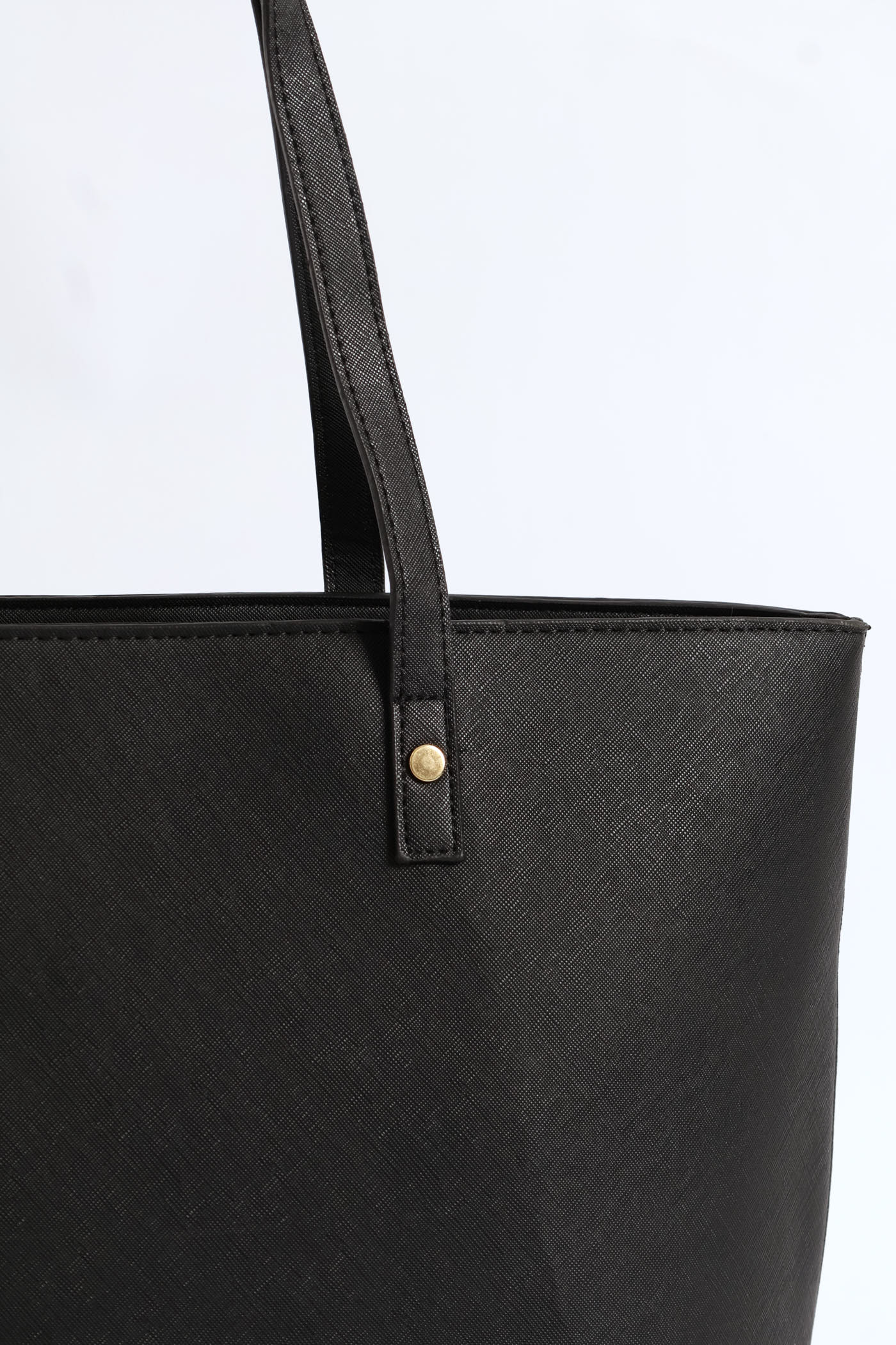 Gold Stud Shopper - Black - Image 4