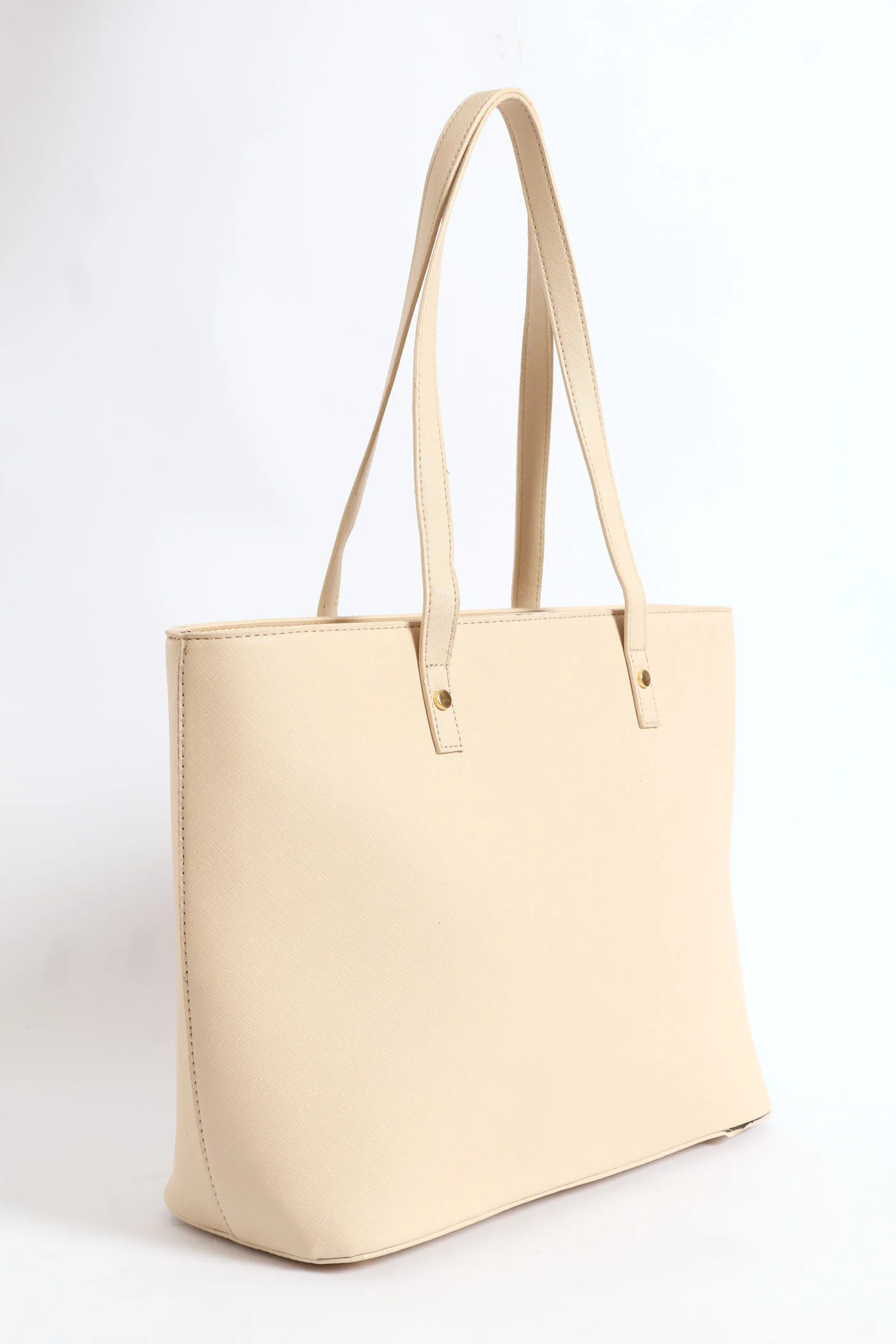 Gold Stud Shopper - Stone - Image 2