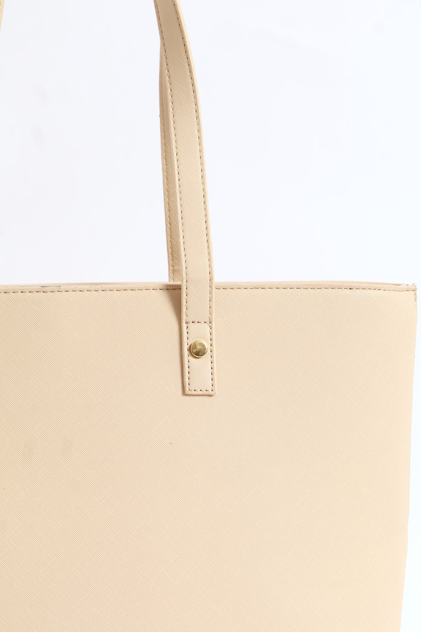 Gold Stud Shopper - Stone - Image 4