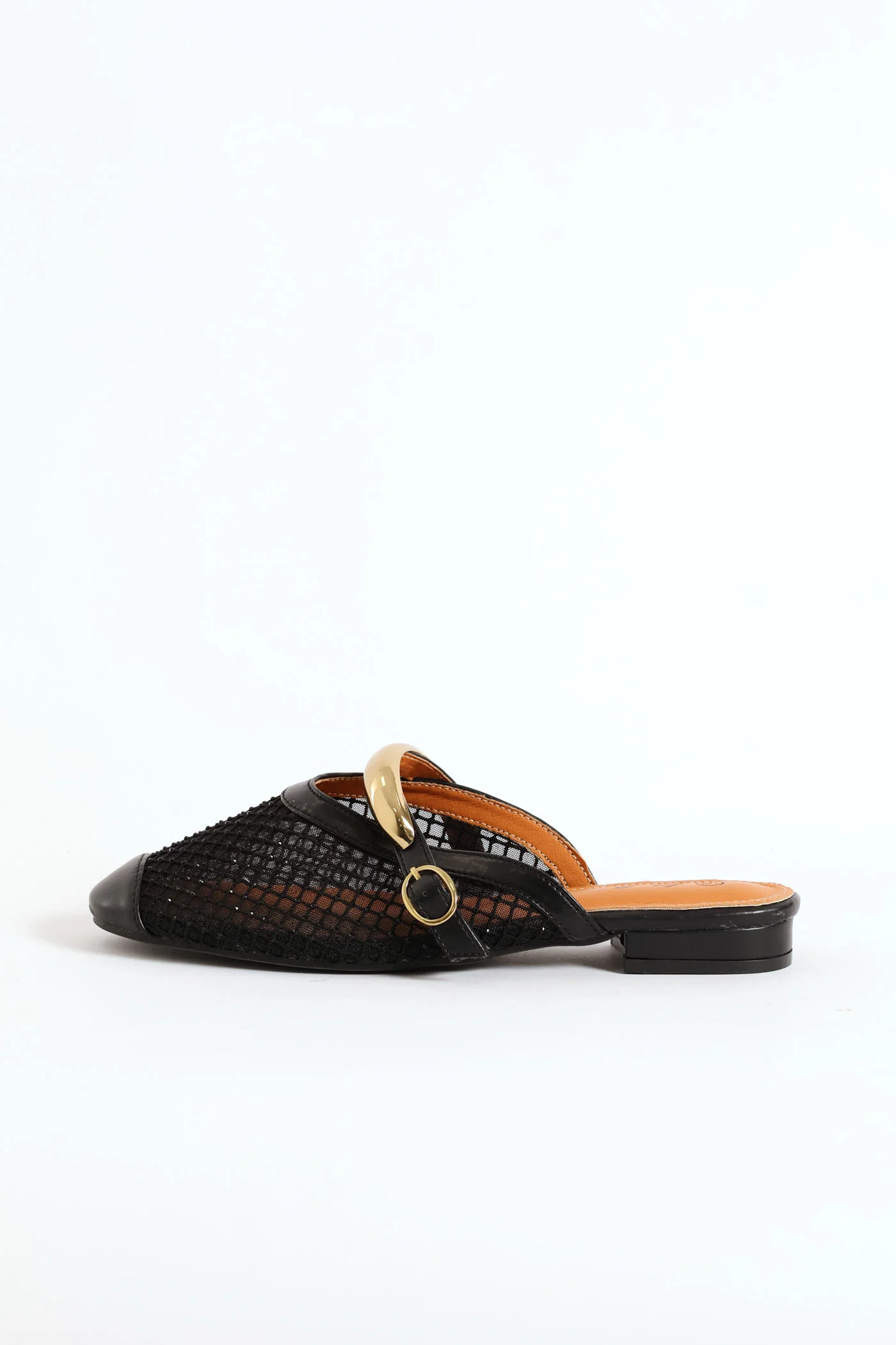 Gold Trim Detail Diamante Push In  - Black - Image 2