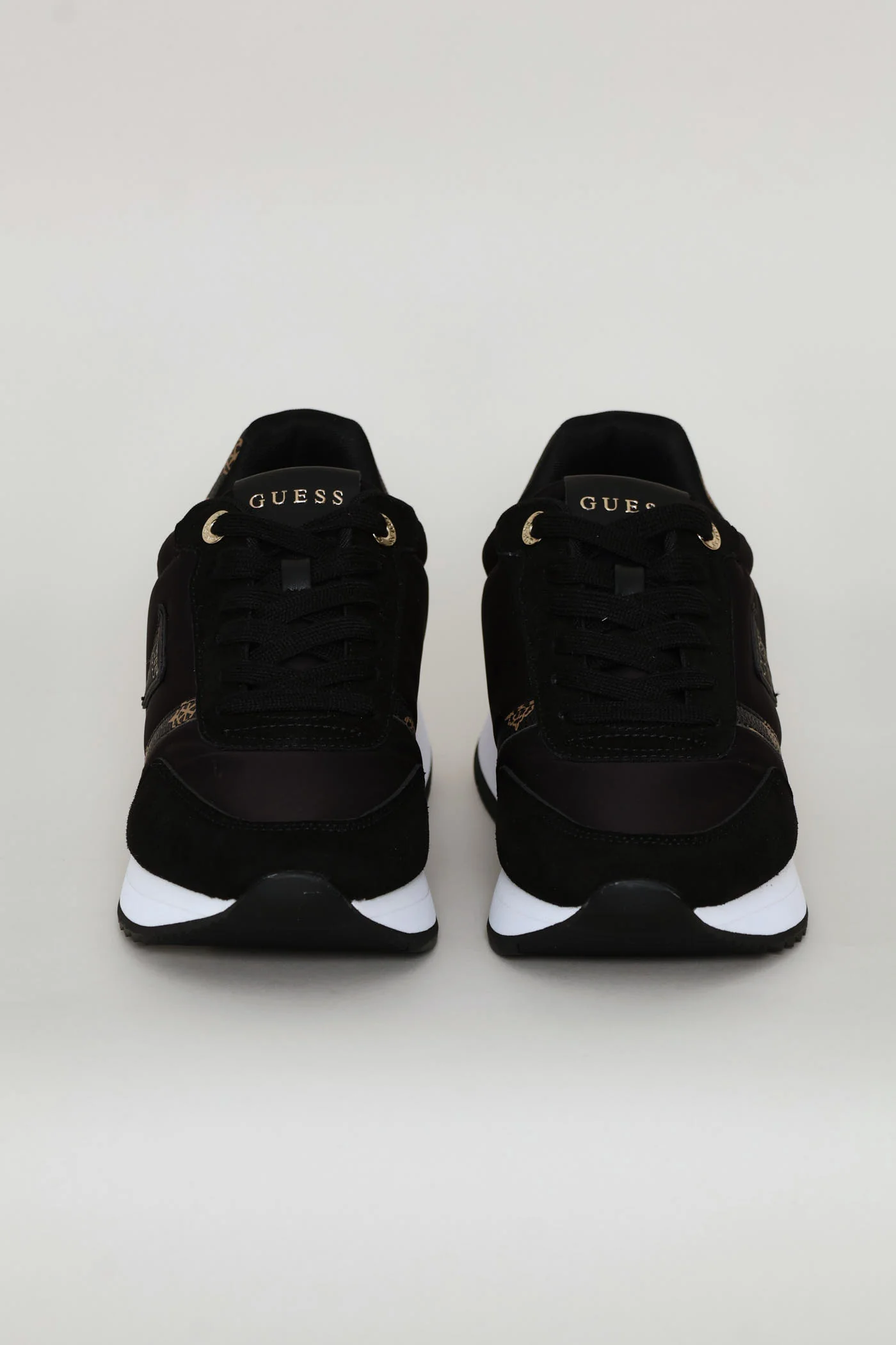 Gold Trim Detail Sneaker - Black - Image 3