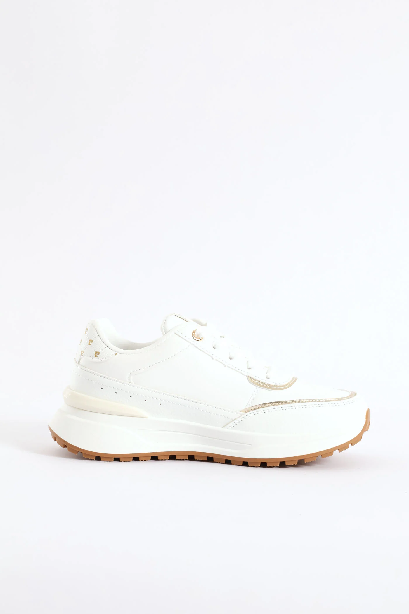 Gold Trim Sneaker - White - Image 4