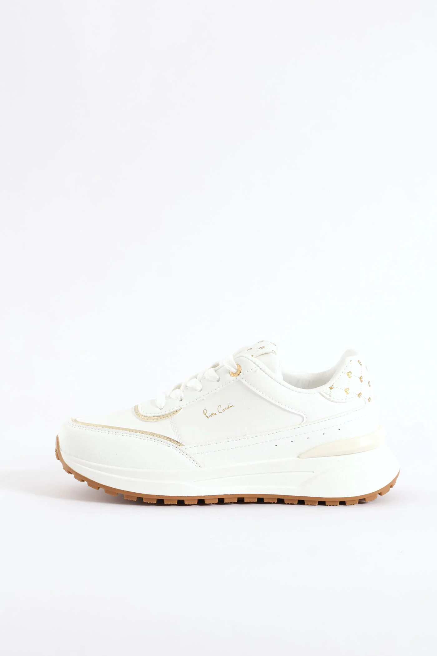 Gold Trim Sneaker - White - Image 5