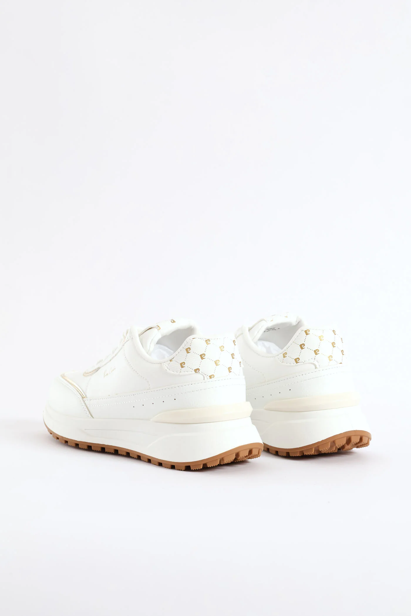 Gold Trim Sneaker - White - Image 6