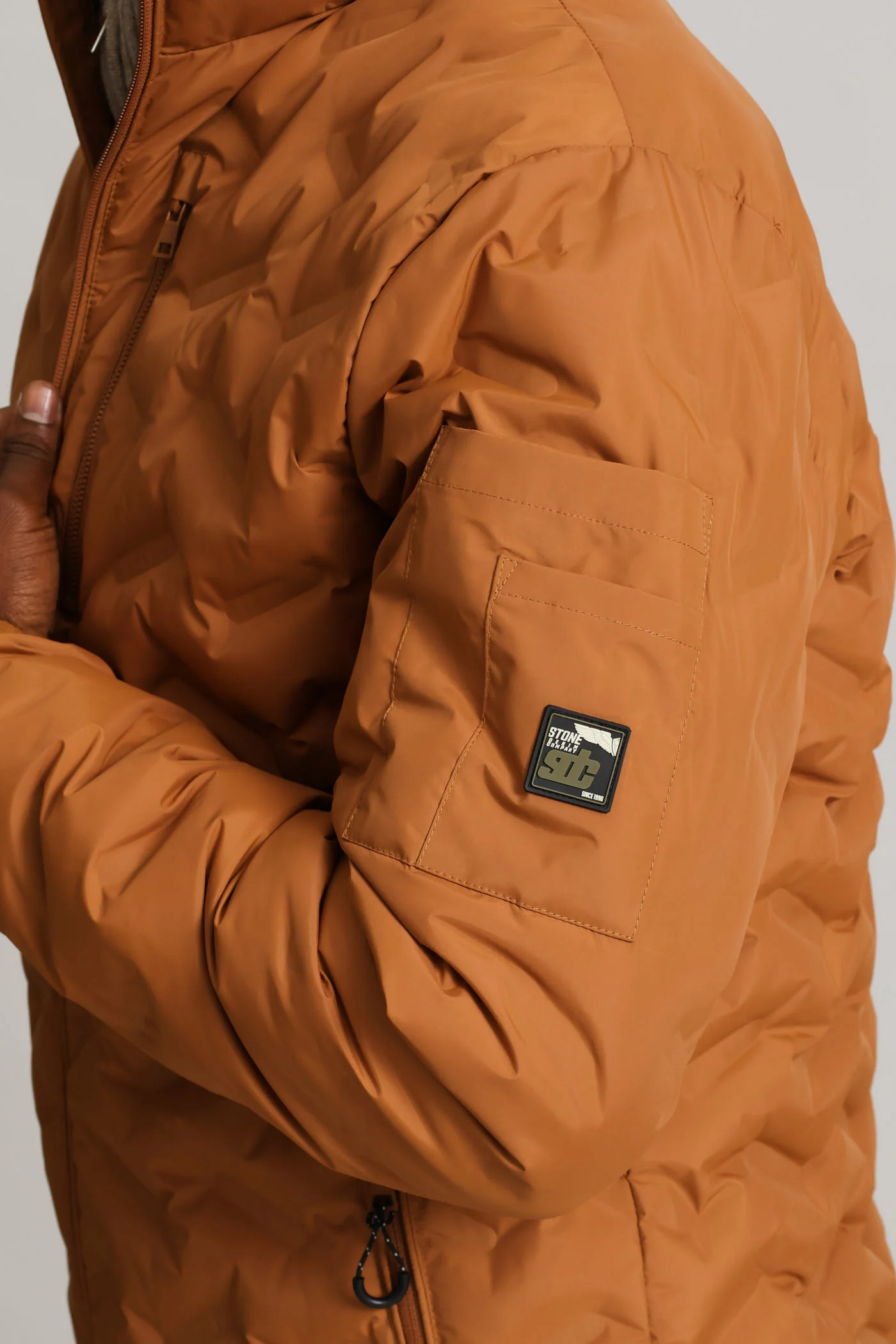 Golden Brown Heat Seal Puffer - Brown - Image 4