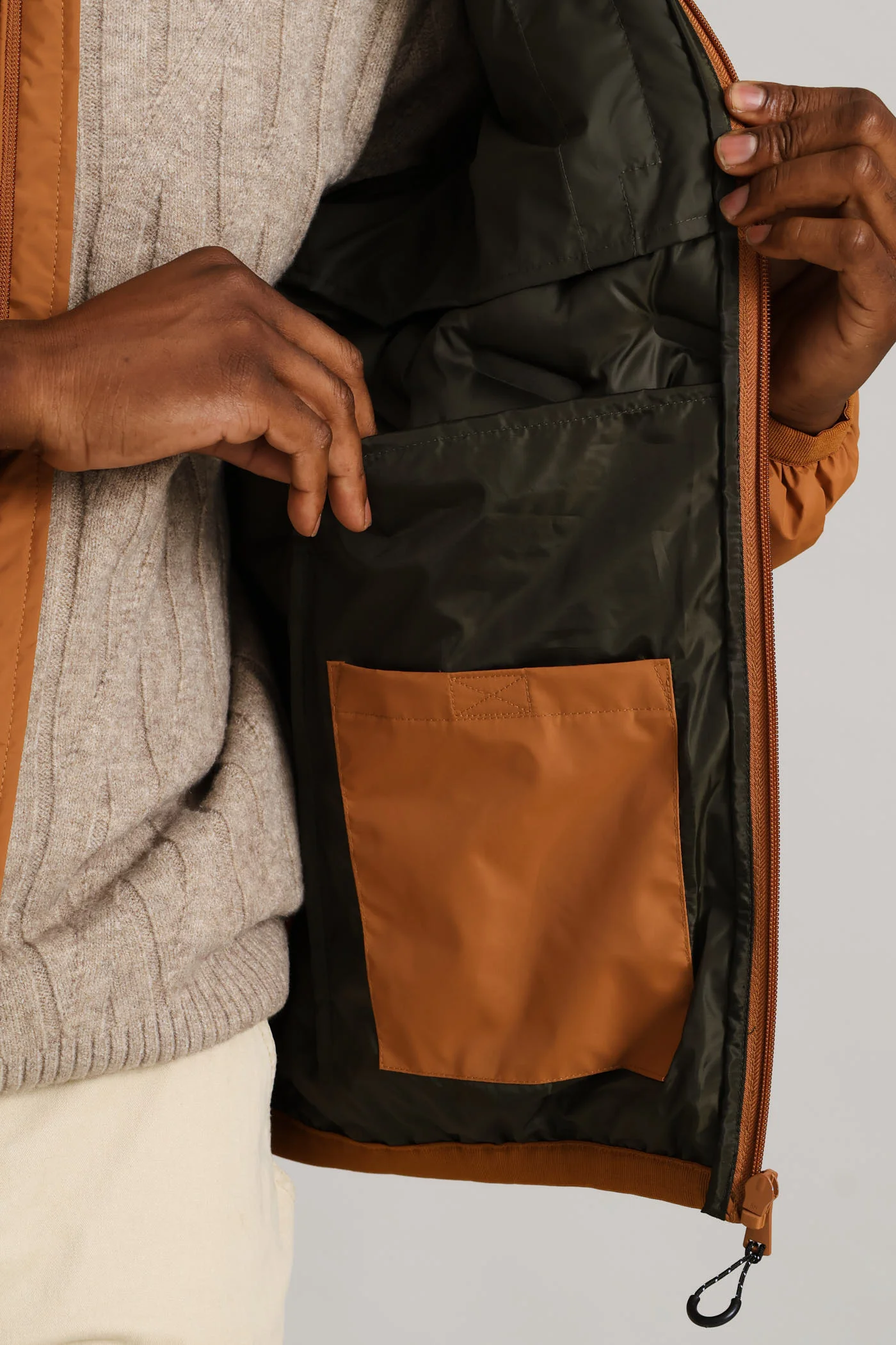 Golden Brown Heat Seal Puffer - Brown - Image 5