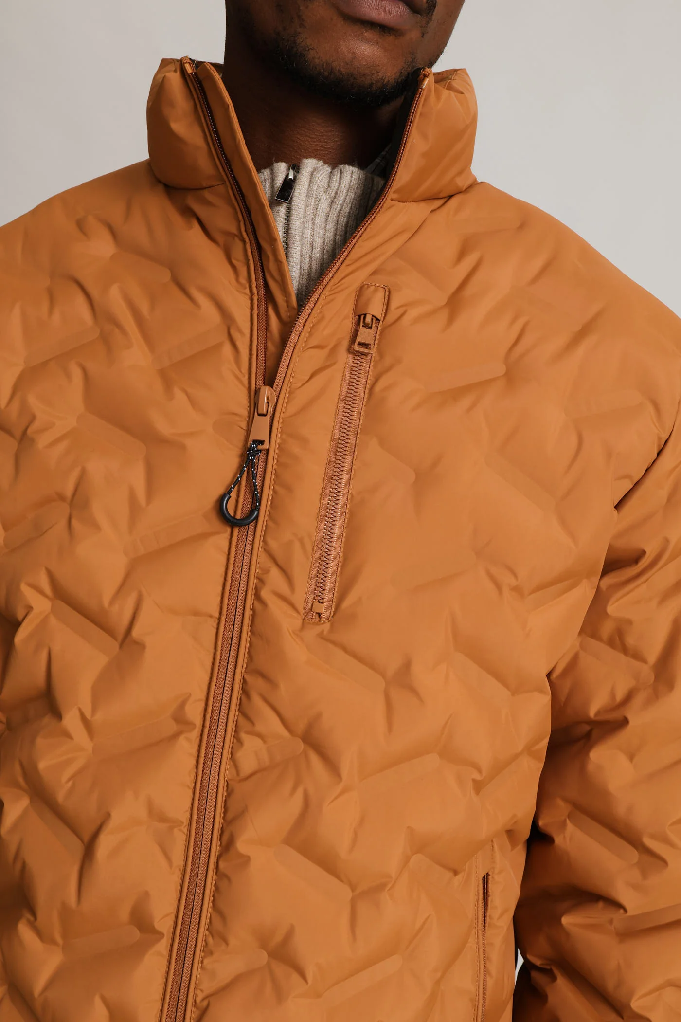Golden Brown Heat Seal Puffer - Brown - Image 6