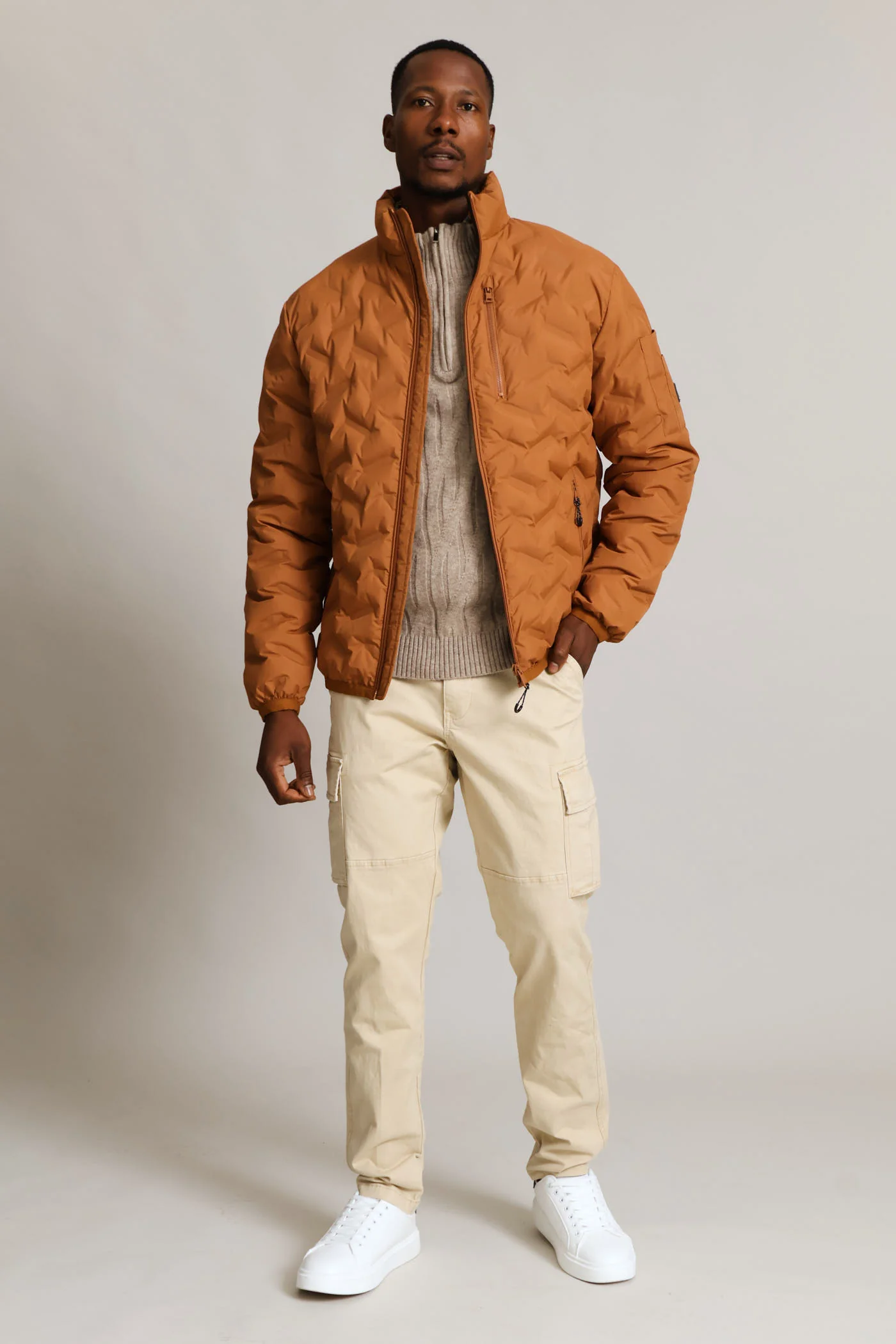 Golden Brown Heat Seal Puffer - Brown - Image 8
