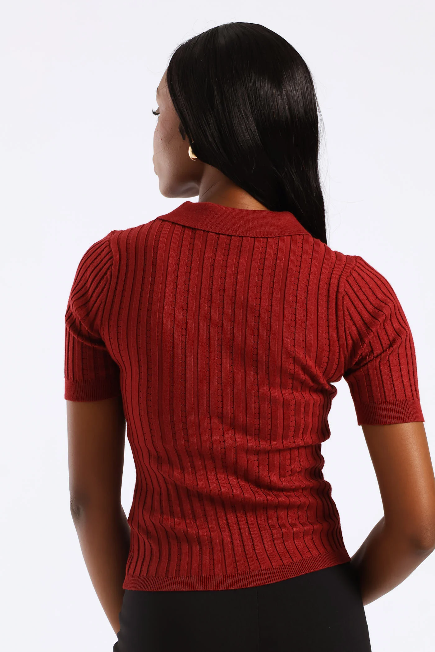 Golfer Tee - Maroon - Image 3